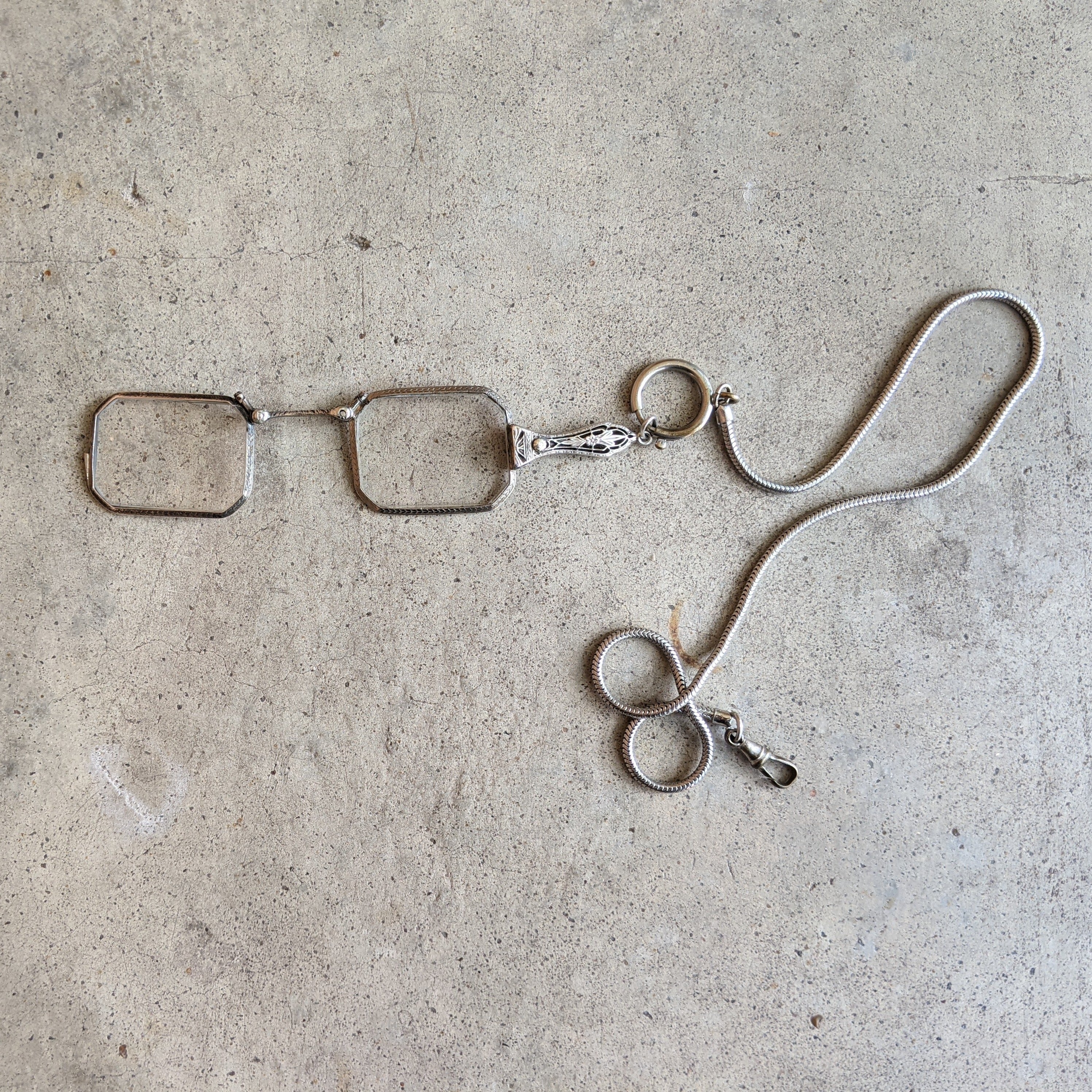 1900s-1910s Sterling Silver Lorgnette