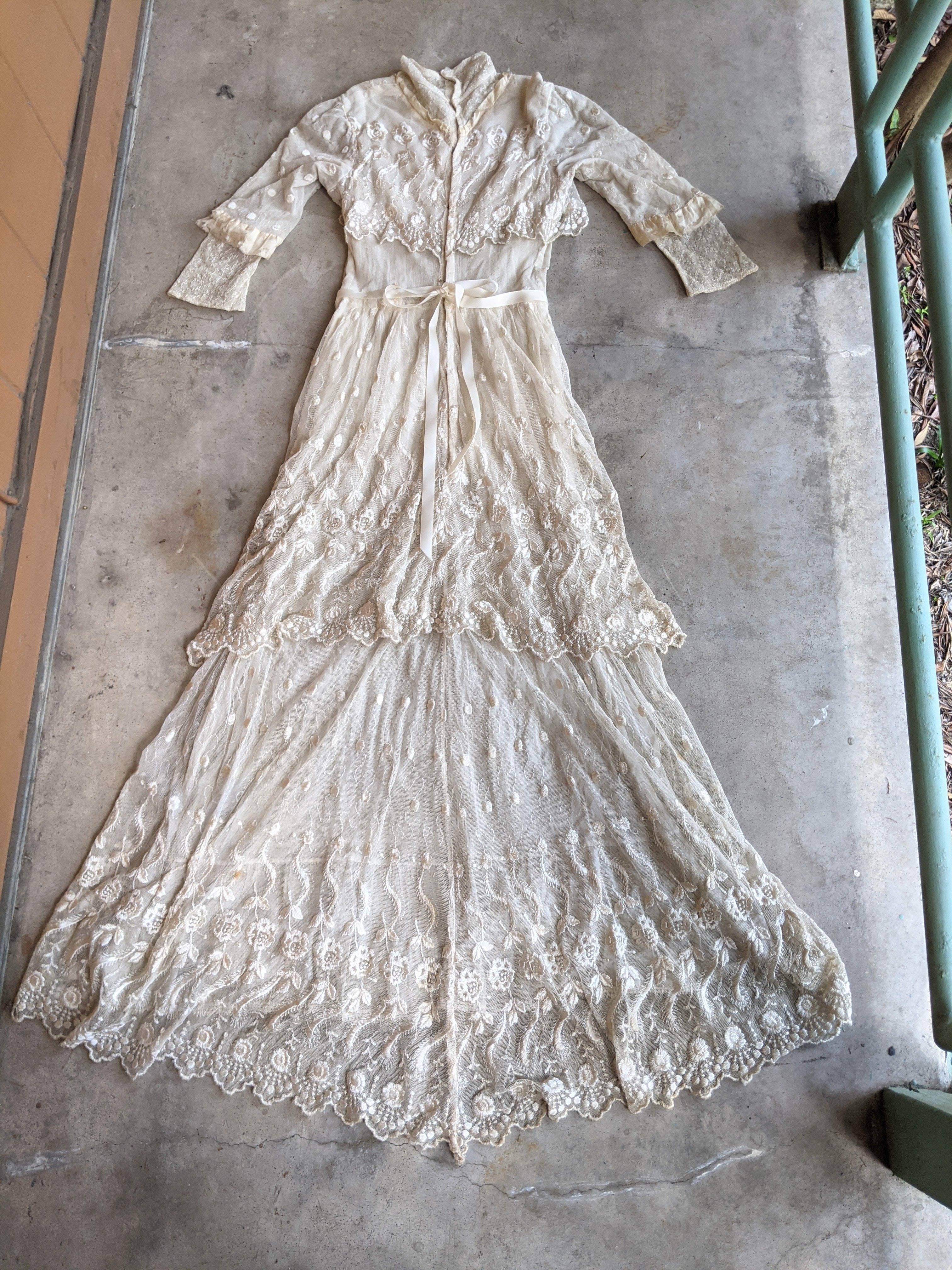 1900s Net Lace Dress