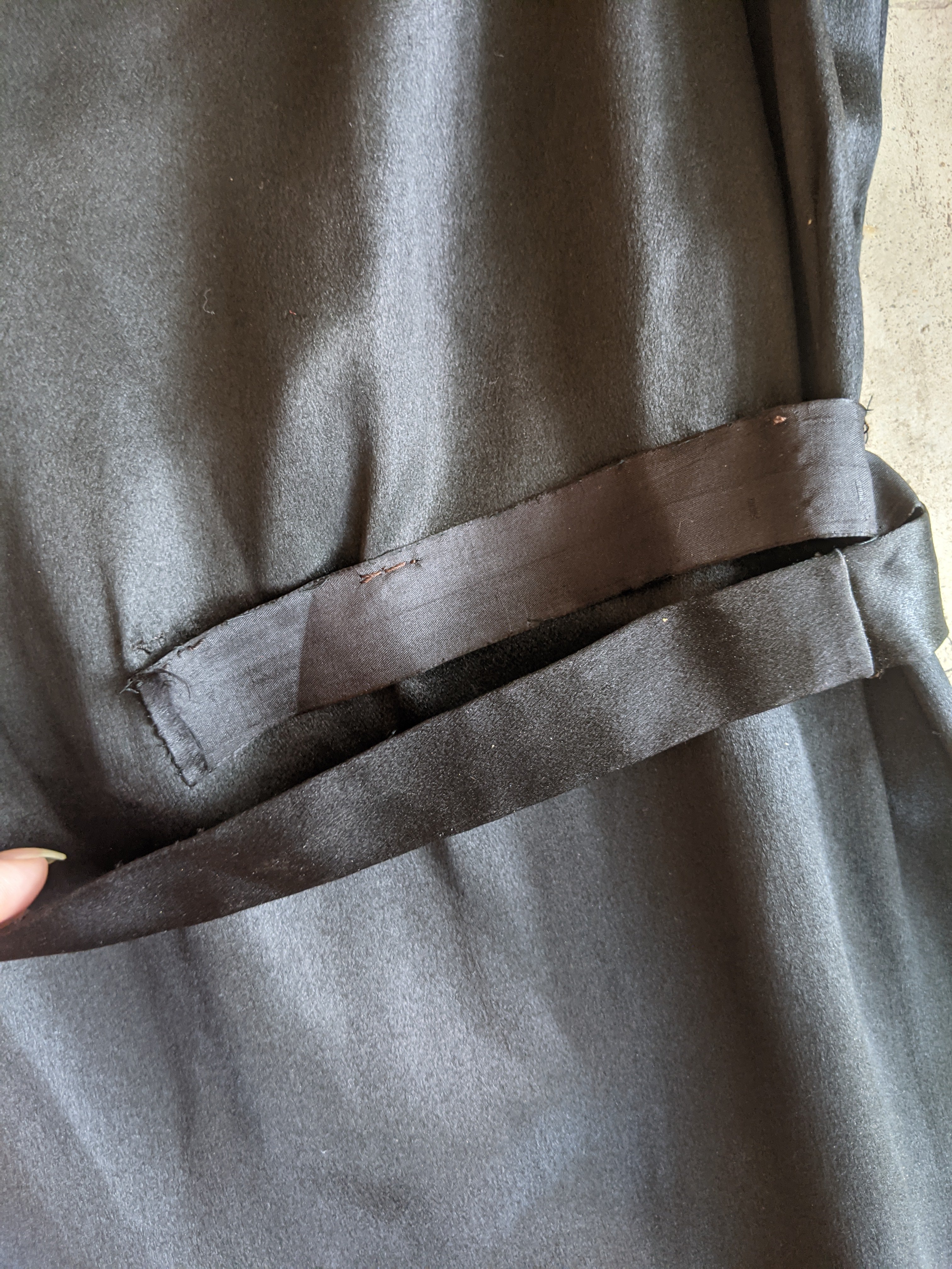 Black Silk Dress c. 1920