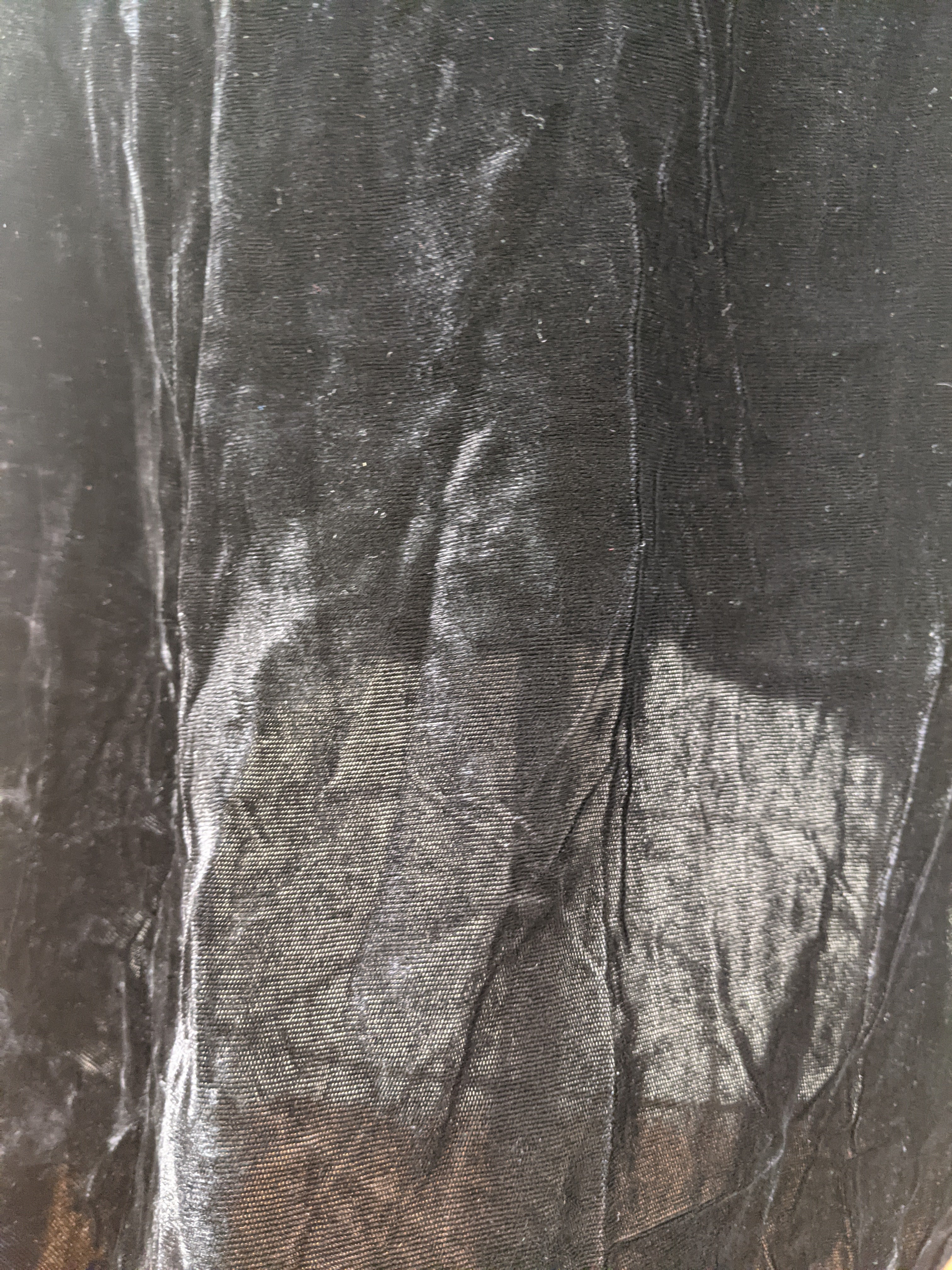 1930s-1940s Rayon Velvet Dress | XL