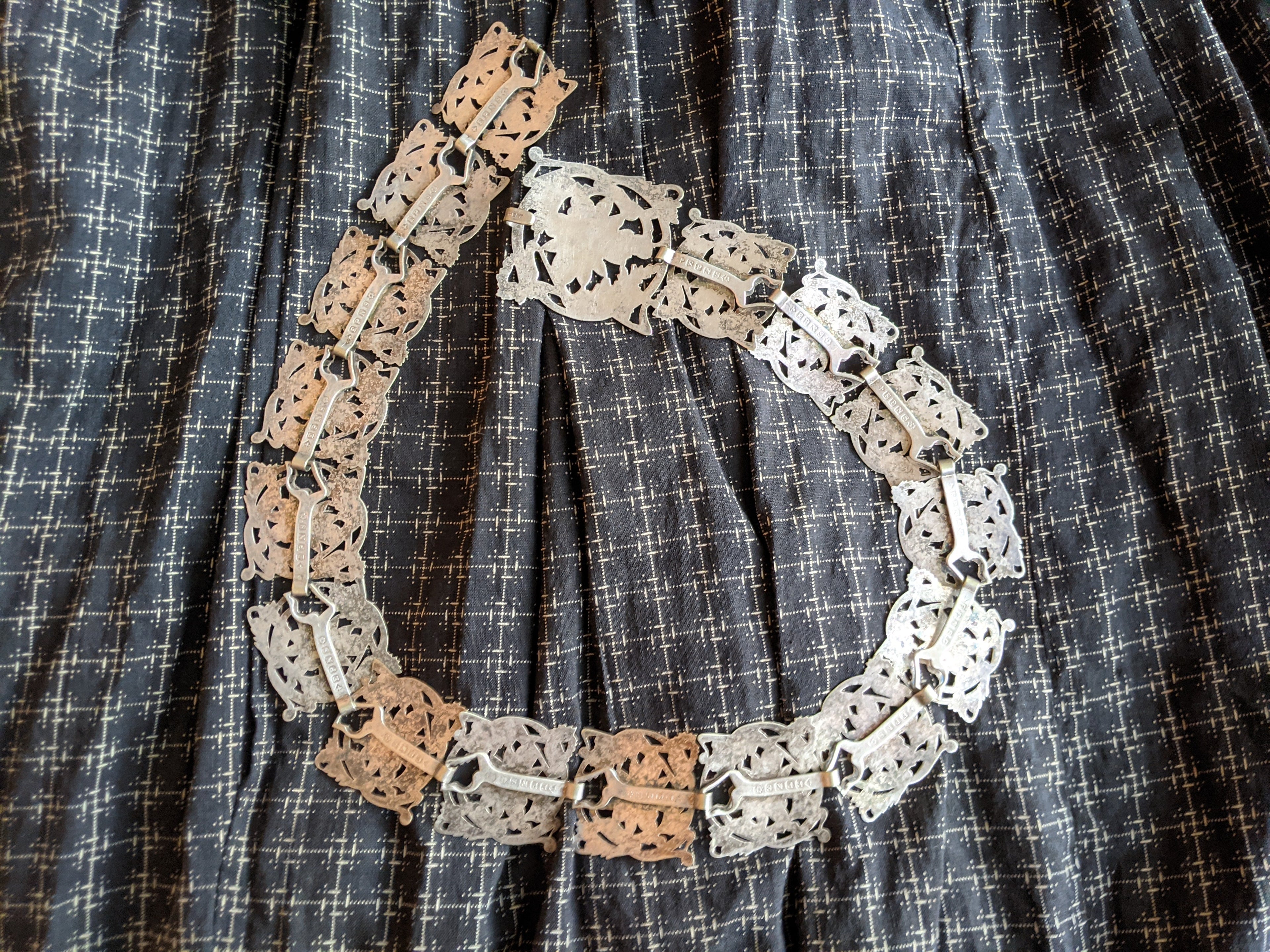 1900s EPNS Flower Belt | 26"