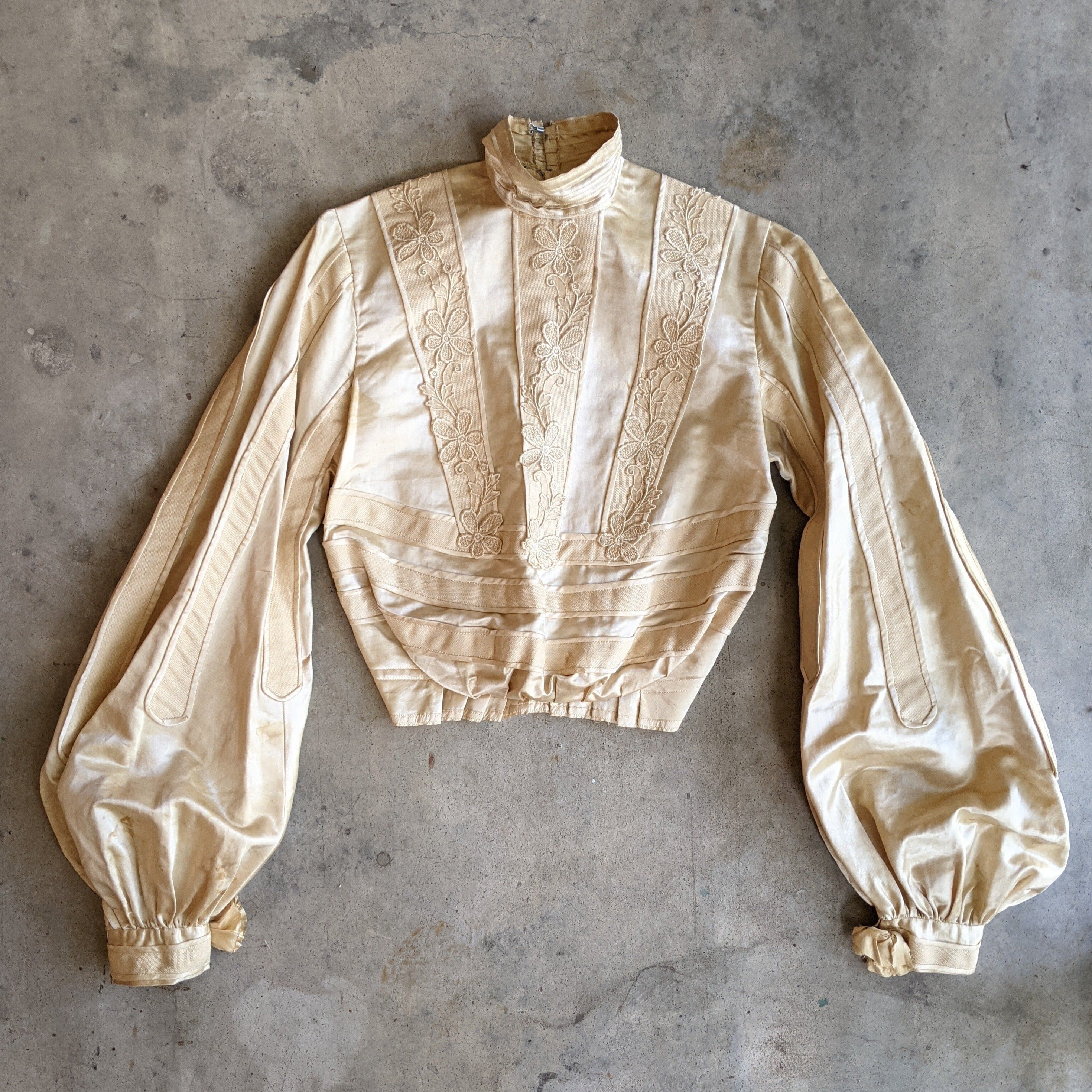 1900s Cream Silk Shirt-Waist | Study + Display