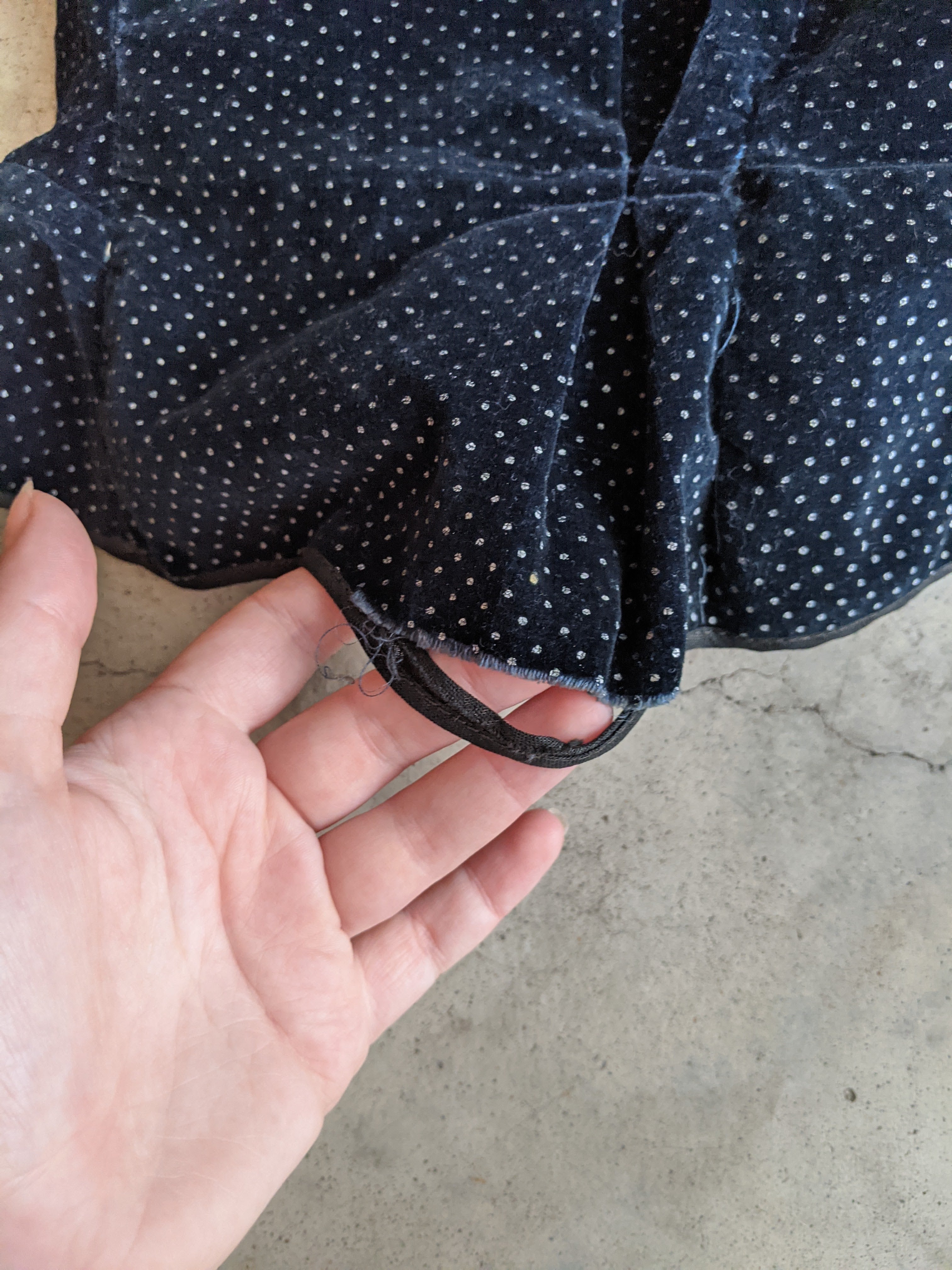 1902-1903 Blue Velveteen Shirt-Waist