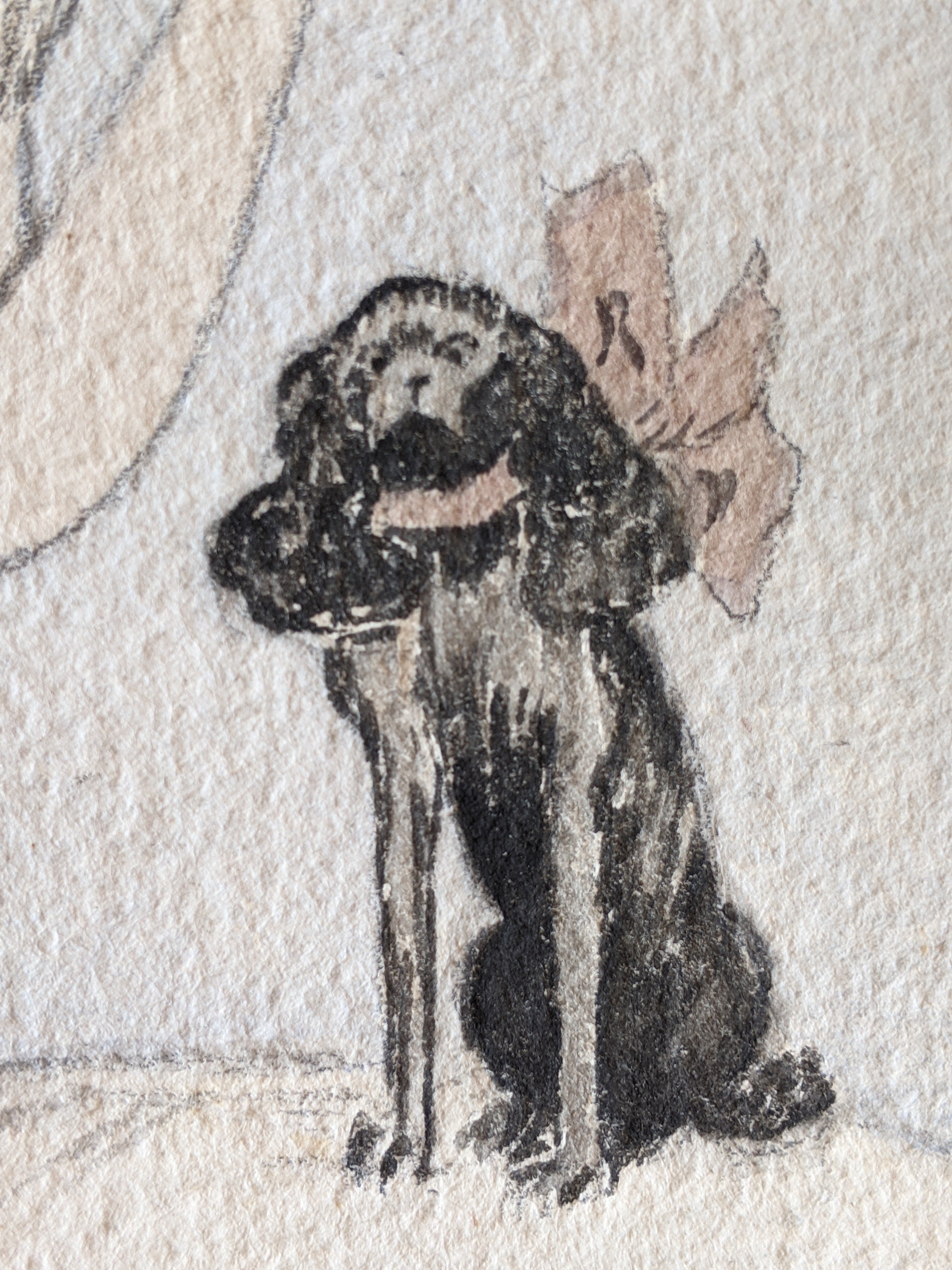 c. 1910s Original Artwork | Pencil + Watercolor