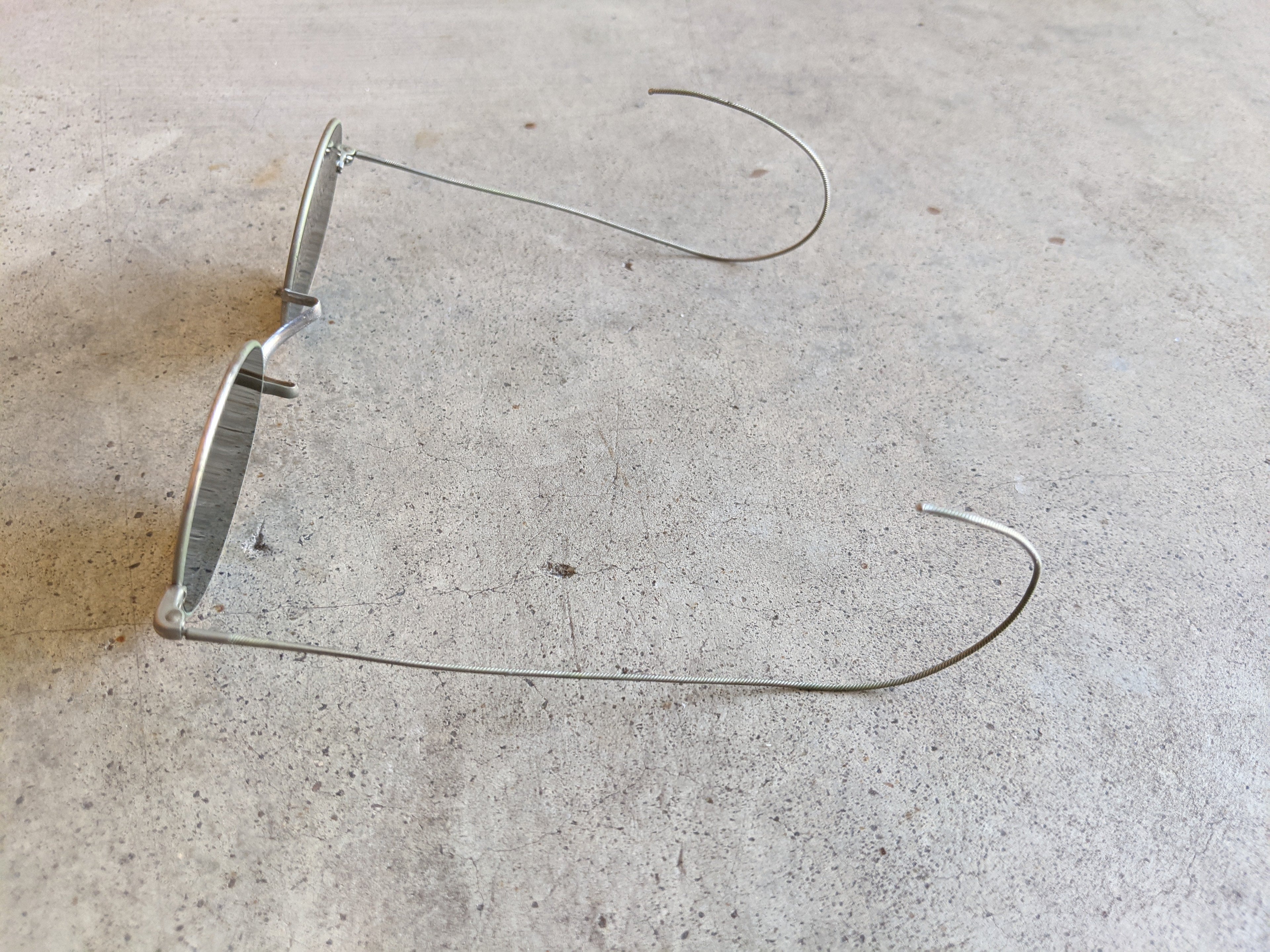 1910s-1920s Tinted Glasses with Round Lenses