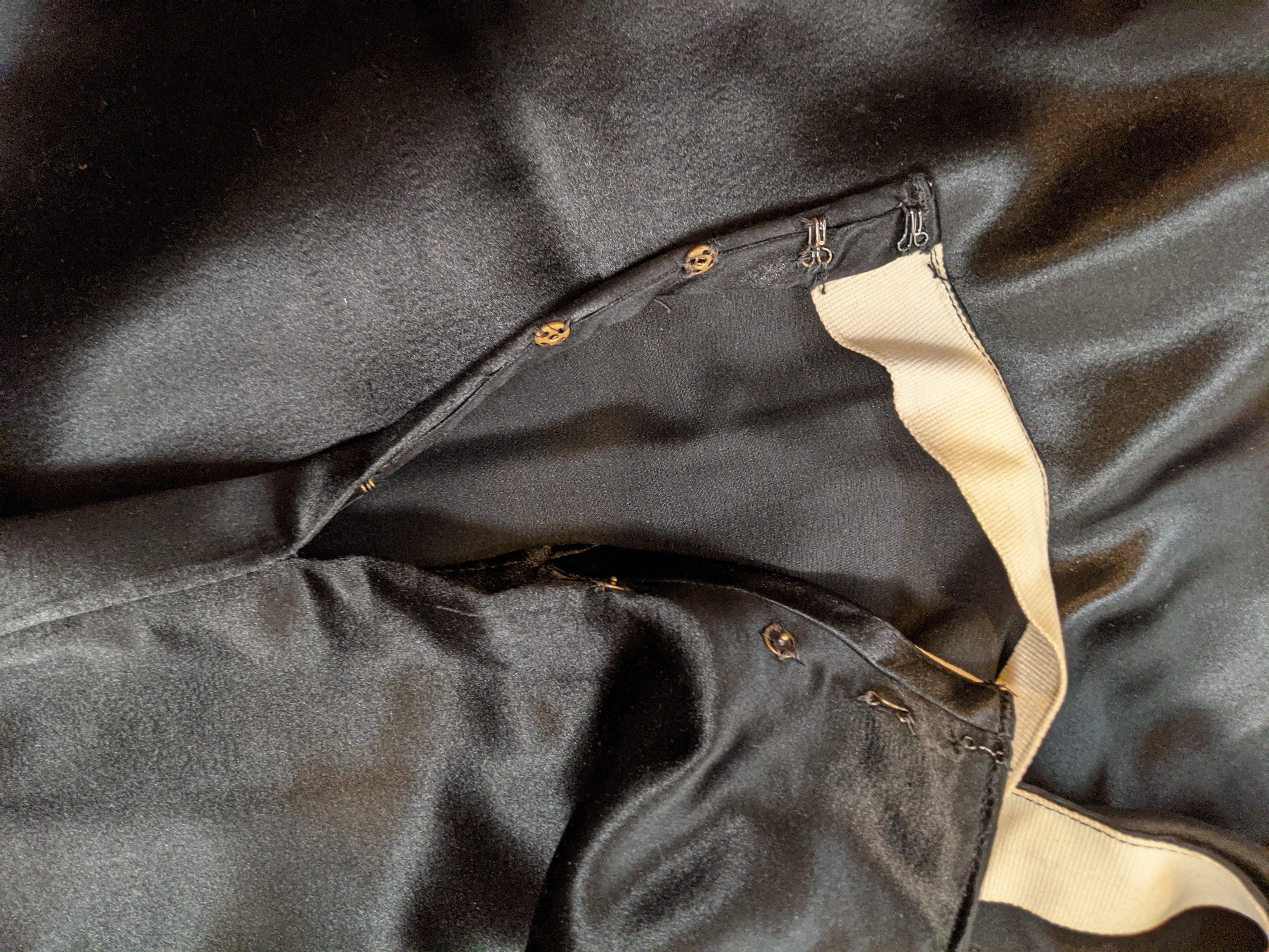 c. 1910s Black Silk Suit | Jacket + Skirt