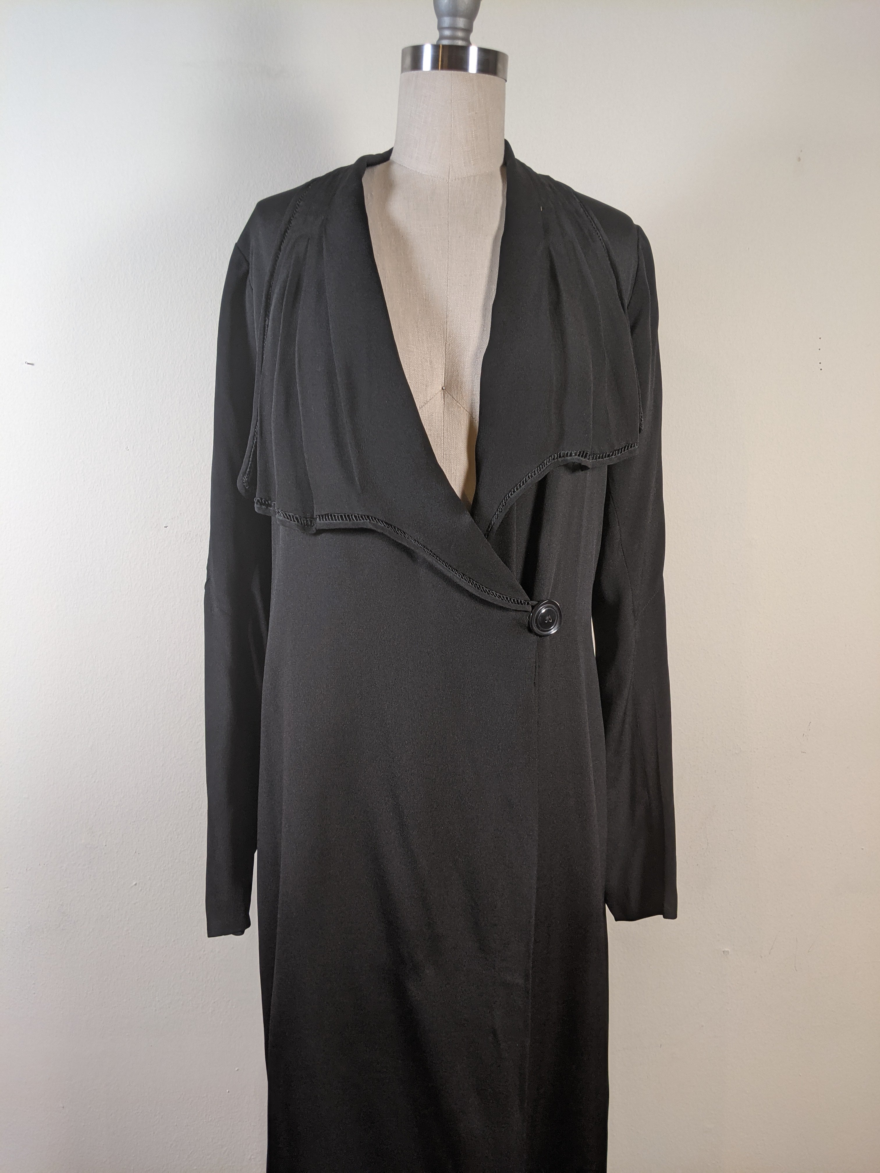 c. 1920s Black Silk Jacket