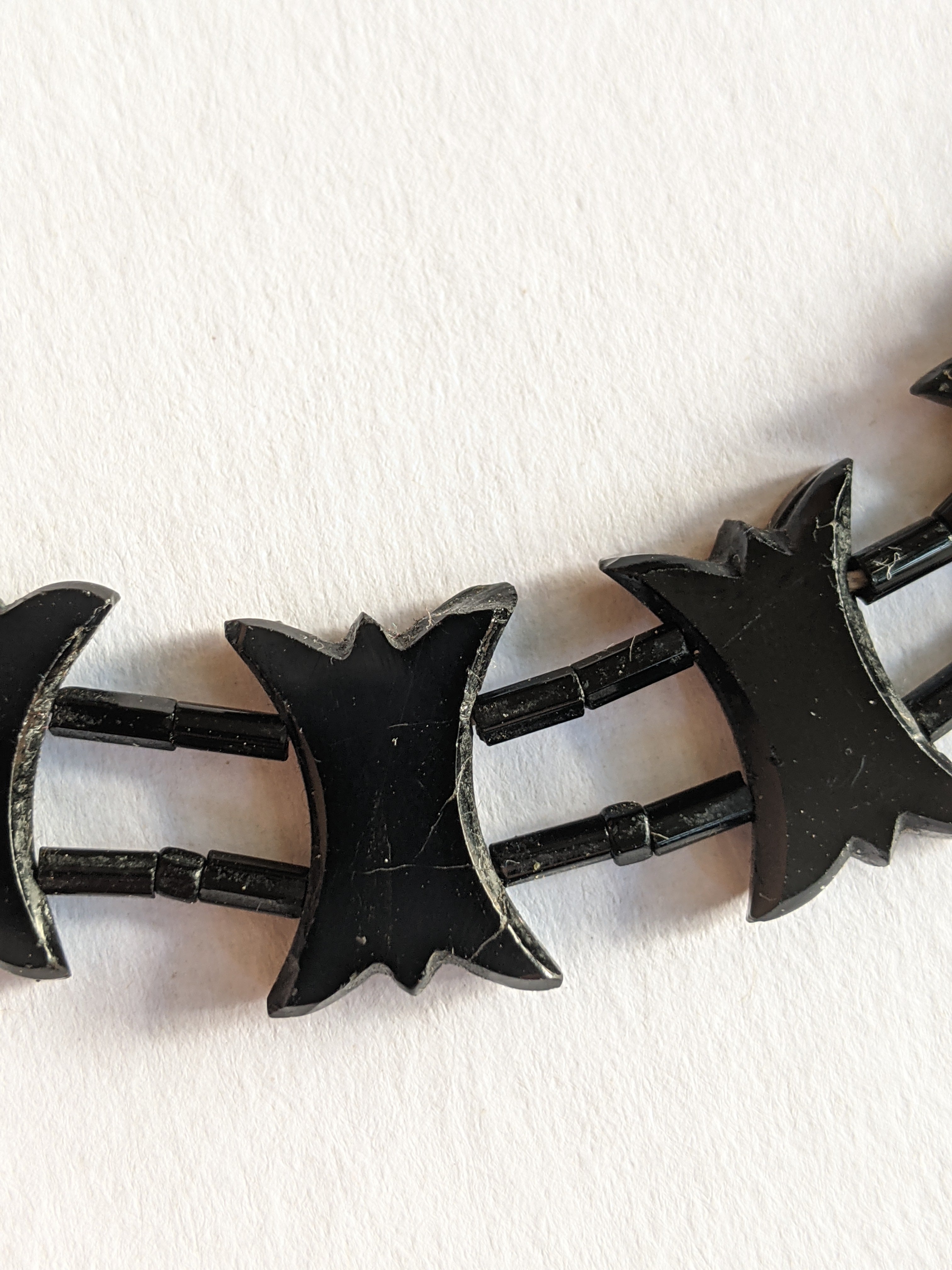 1900s-1910s French Jet Collar Necklace