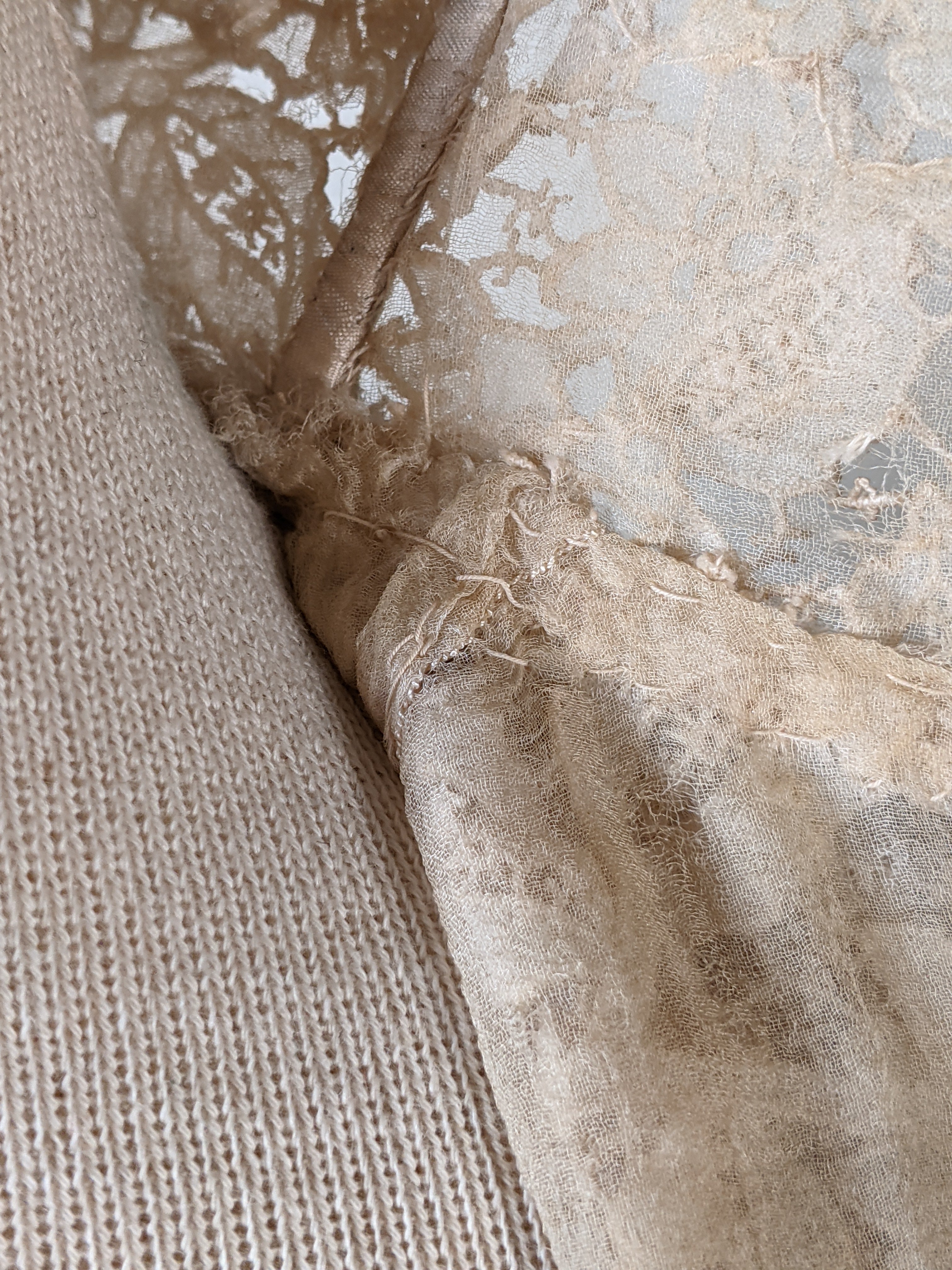 c. 1900 Silk Lace Bodice
