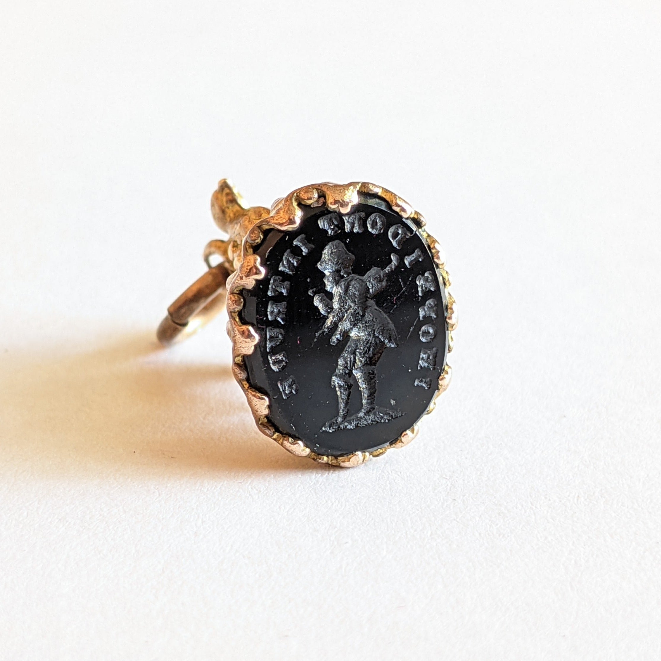 19th c. Chicken Fob w/ Seal Engraved "I Hope I Don&