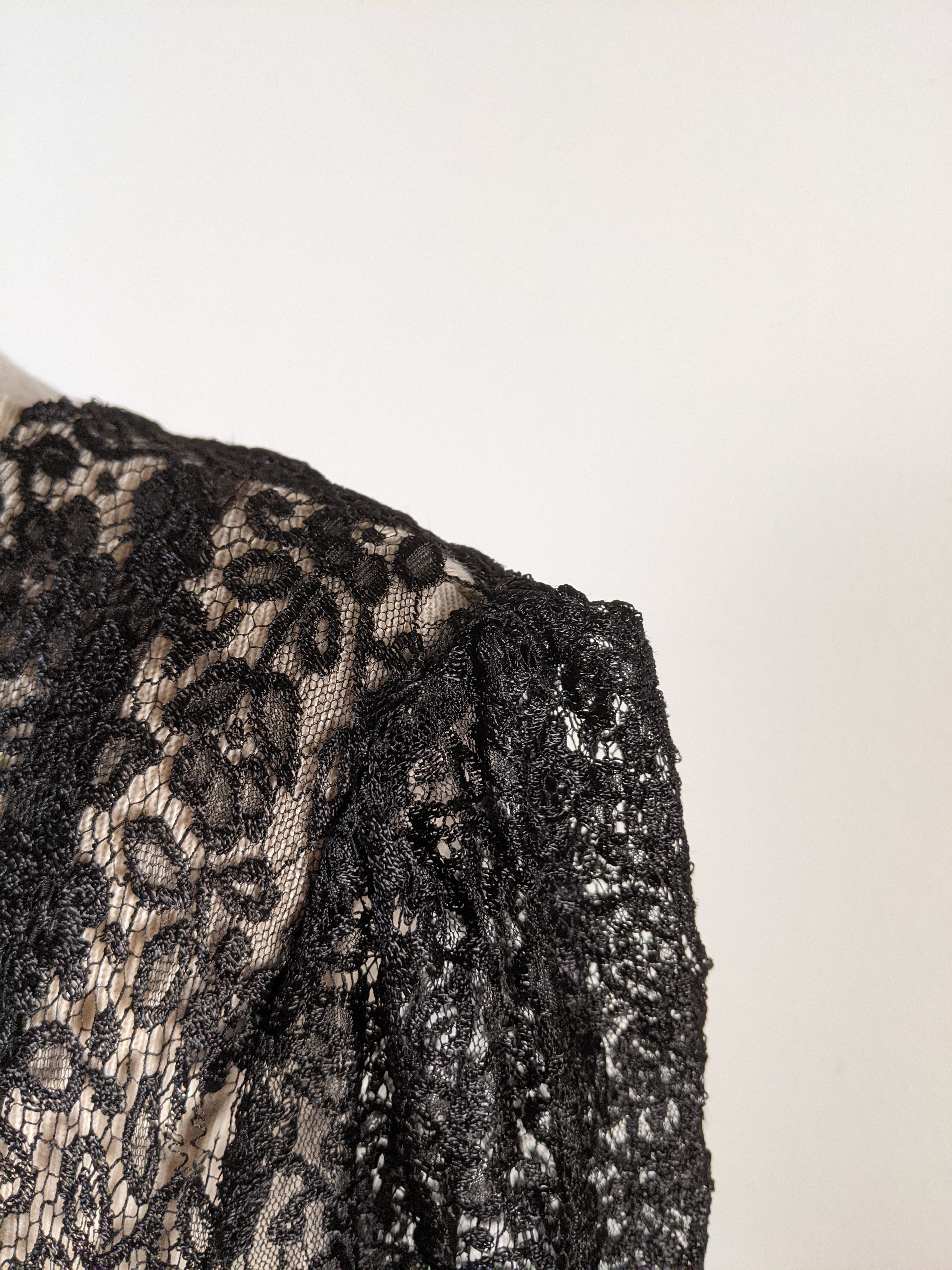 1930s Silk Lace Dress