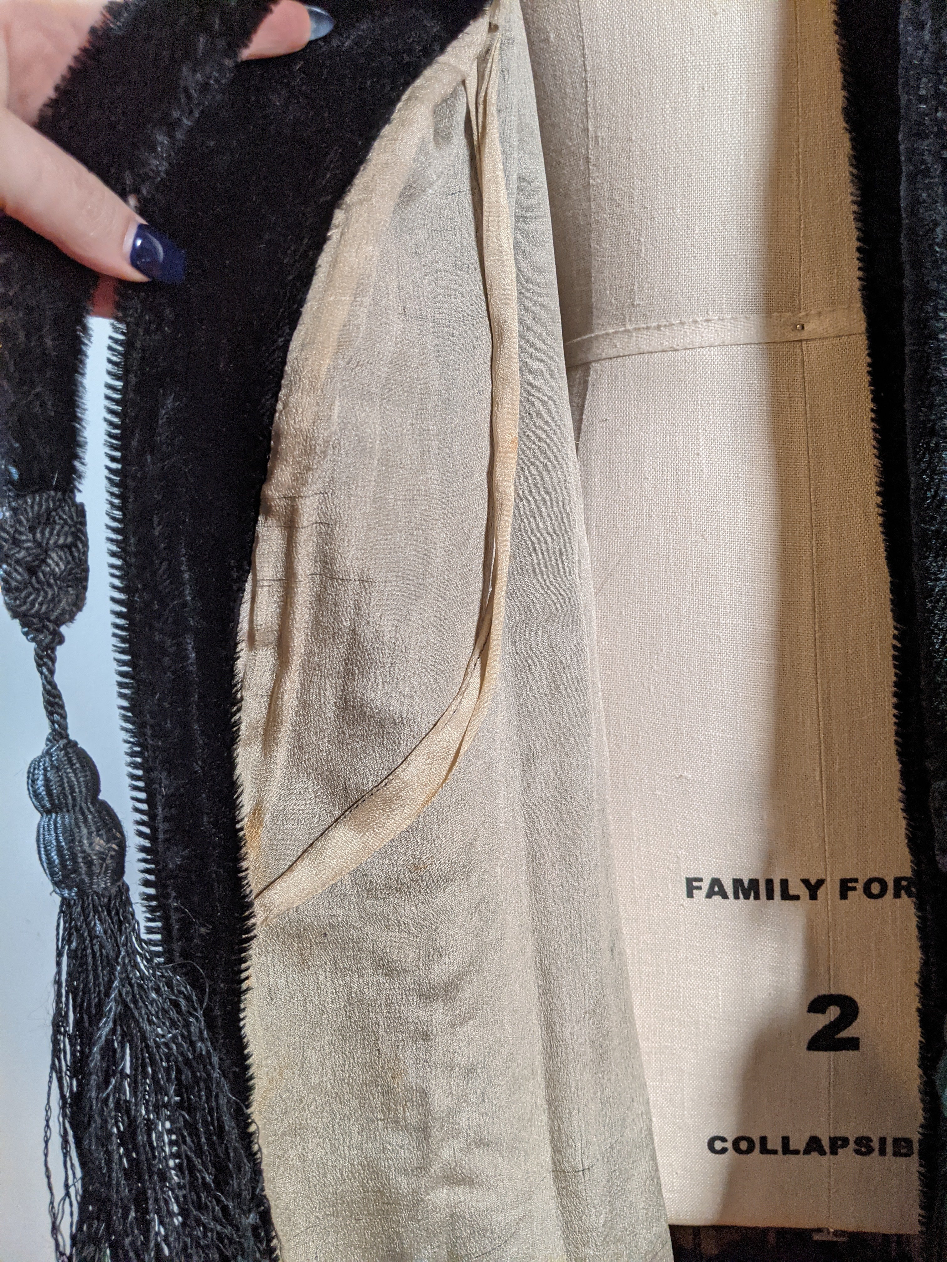 RESERVED | c. 1920s-1930s Black Cape