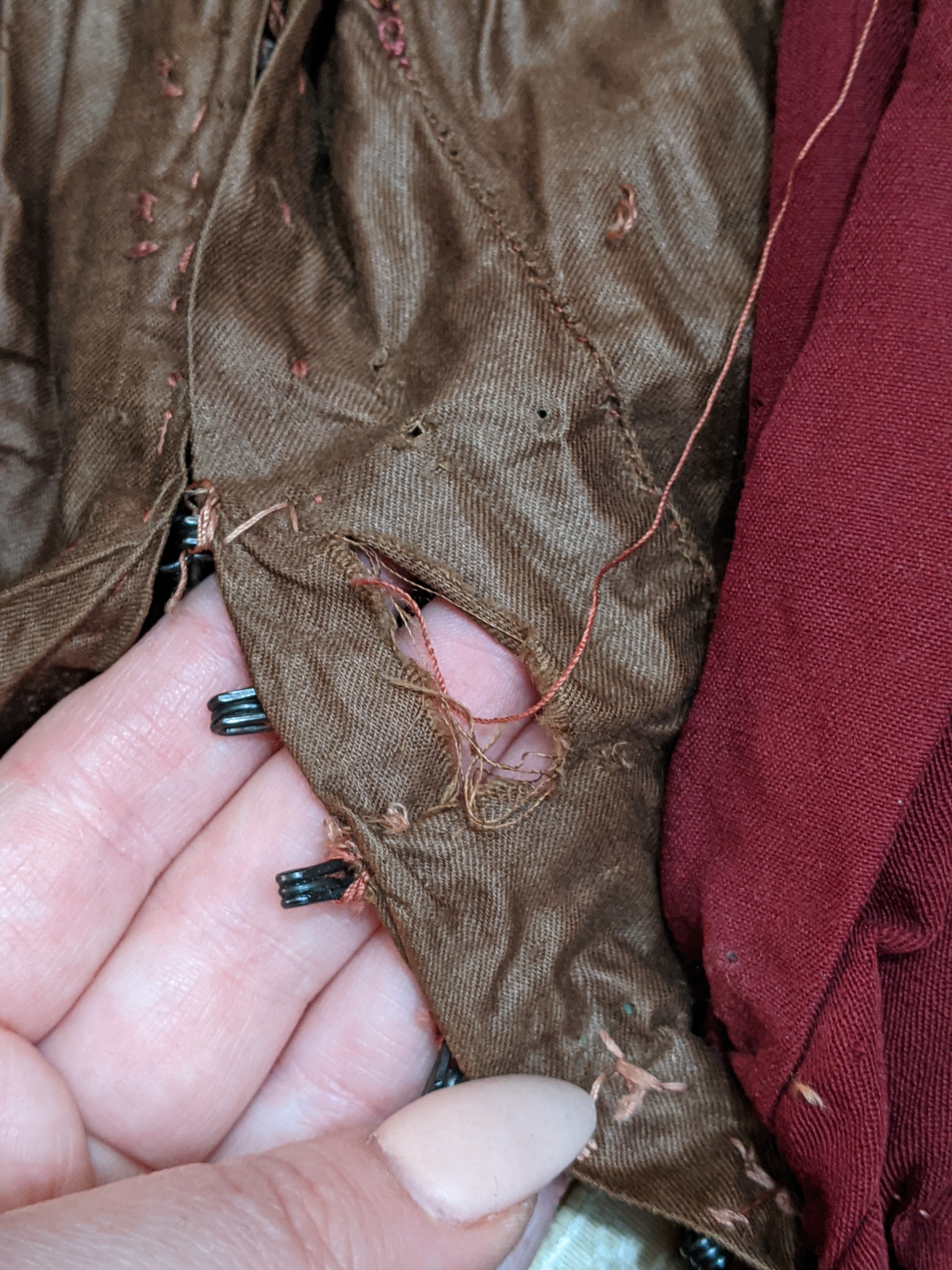 1890s Burgundy Gigot Sleeve Bodice | Study + Display