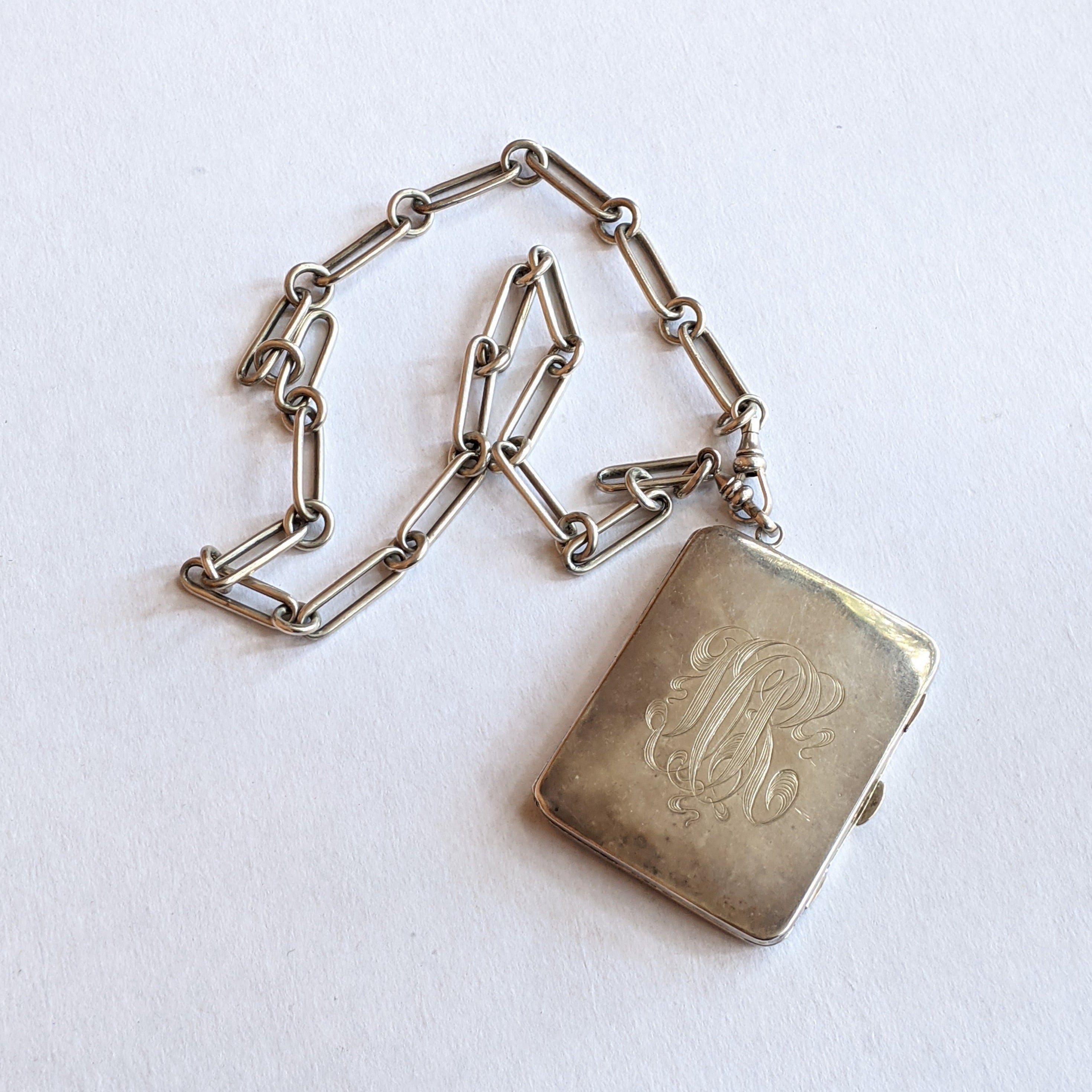 1900s-1910s Oversized Sterling Silver Locket