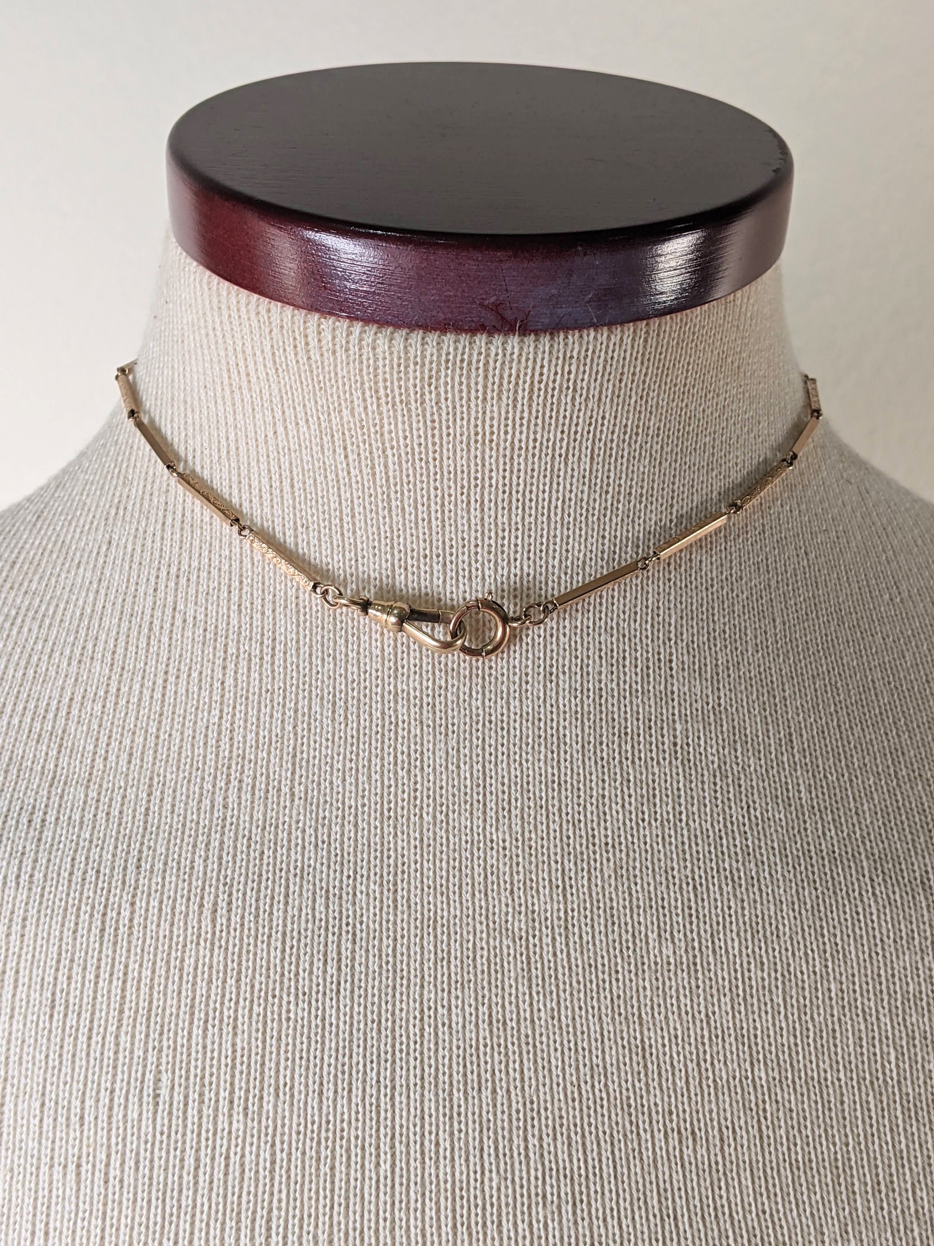c. 1900s-1910s 10k Gold Watch Chain