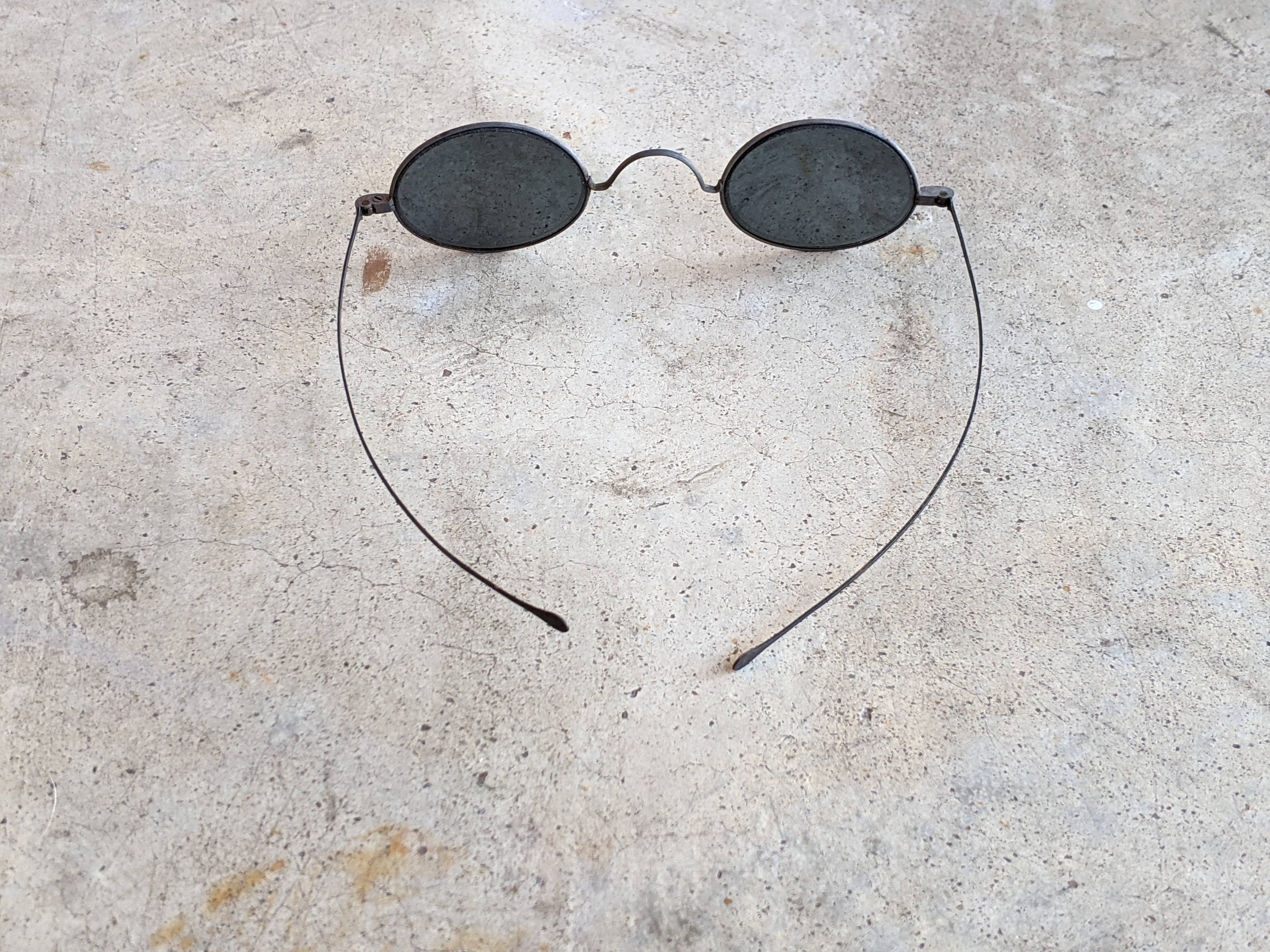 c. 1890s-1900s Dark Tinted Glasses