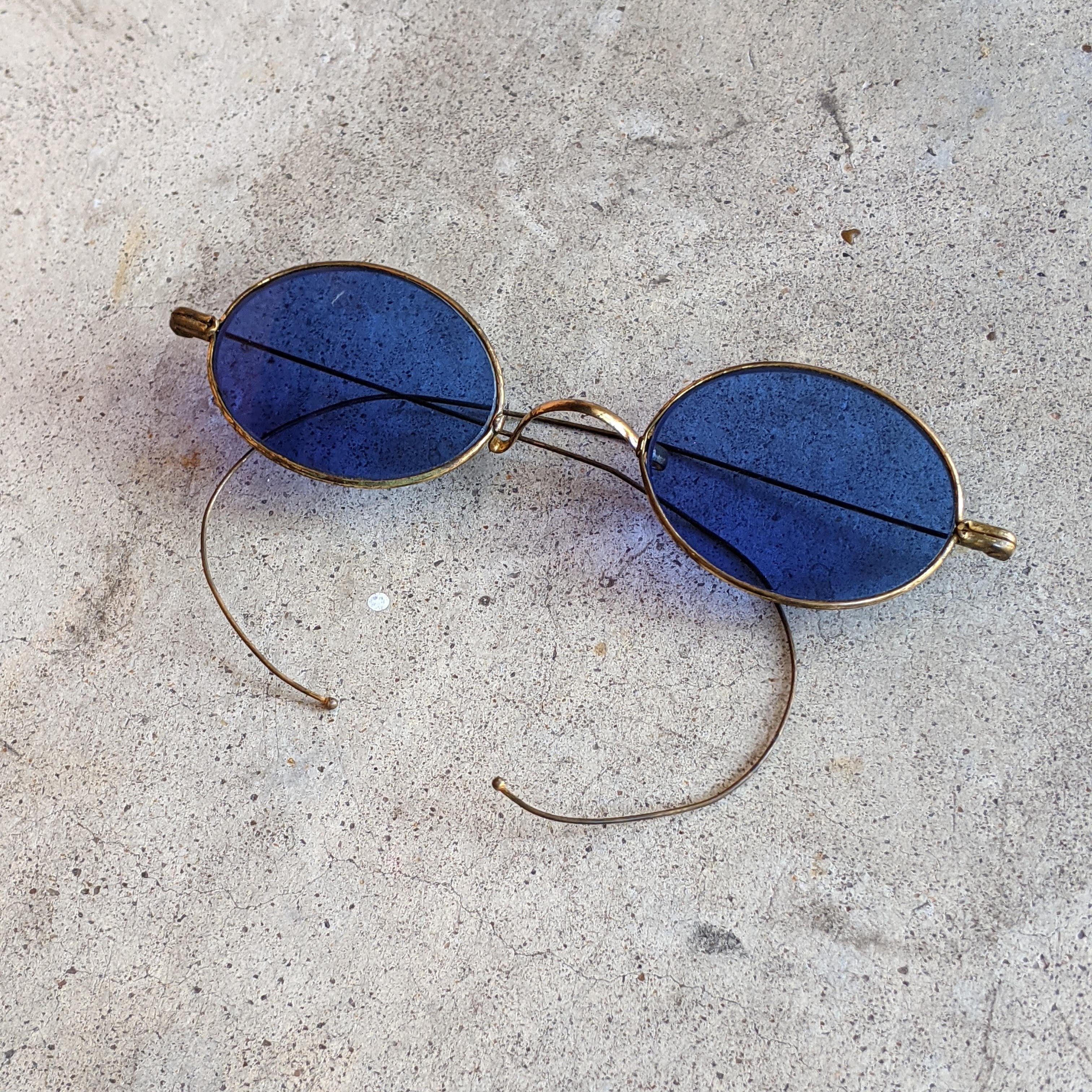 c. 1890s-1900s Blue Tinted Glasses