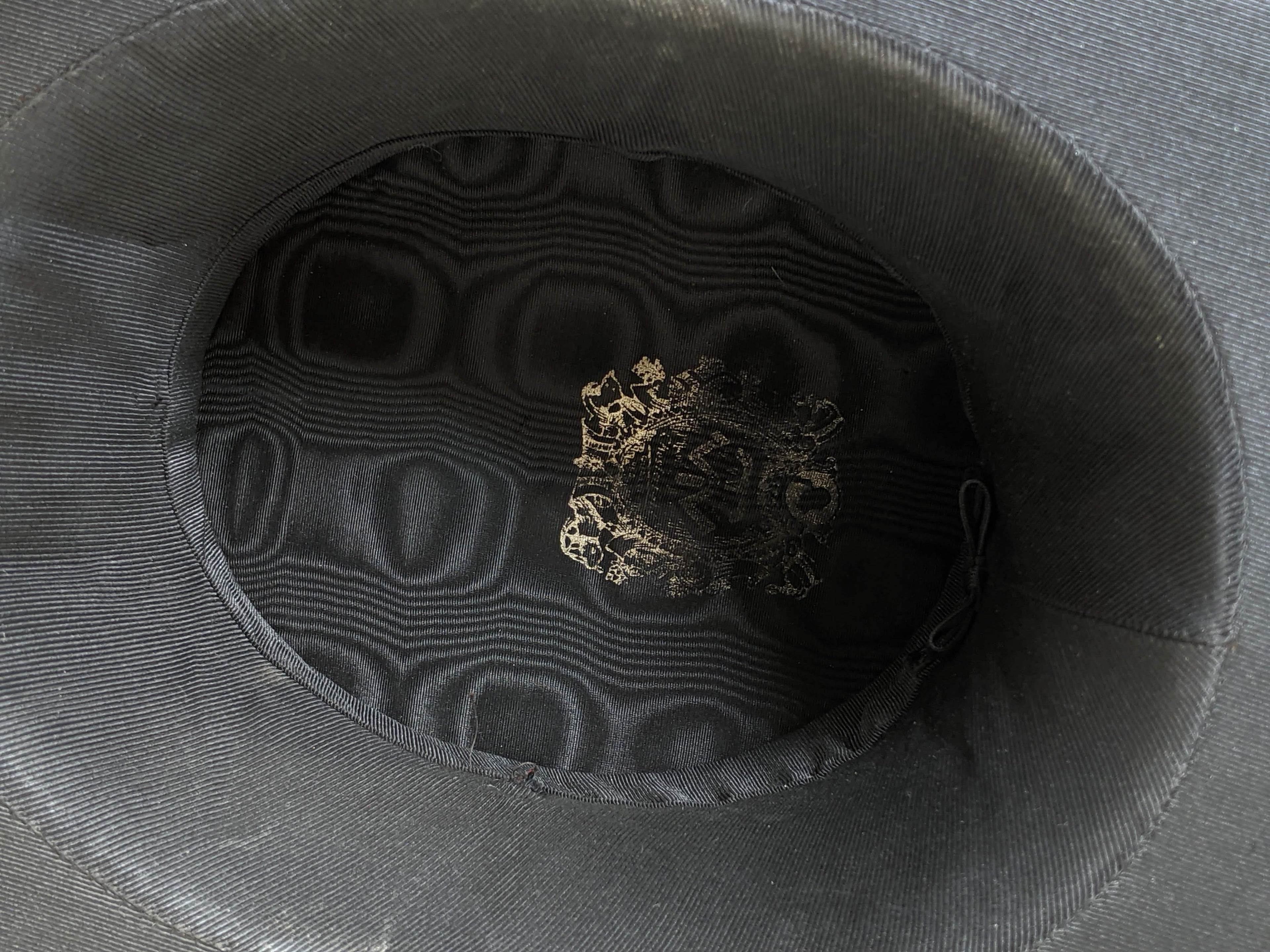 c. 1920s Silk Faille Collapsible Top Hat