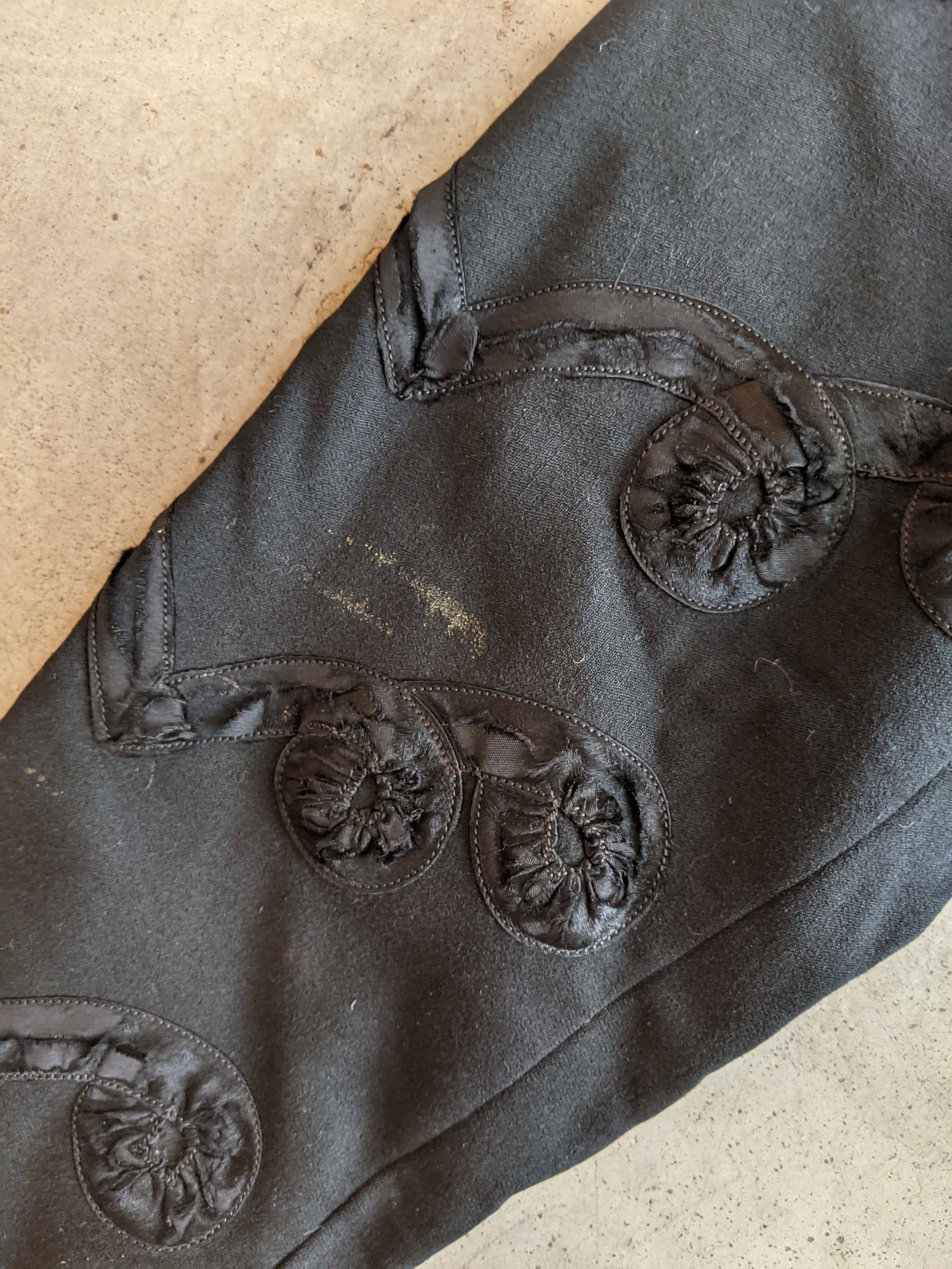 Early 1900s Wool + Silk Bodice or Jacket | Study + Display