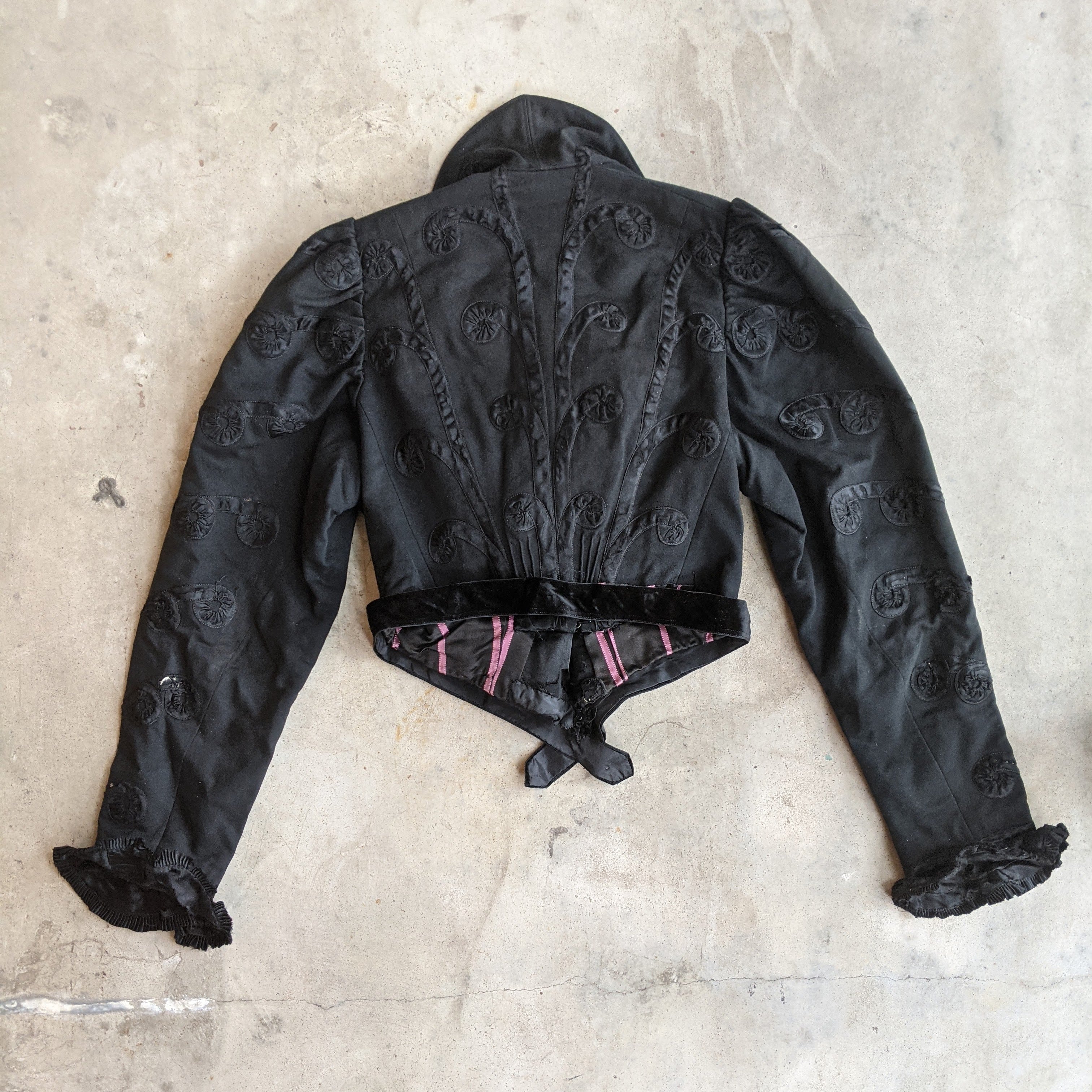 Early 1900s Wool + Silk Bodice or Jacket | Study + Display