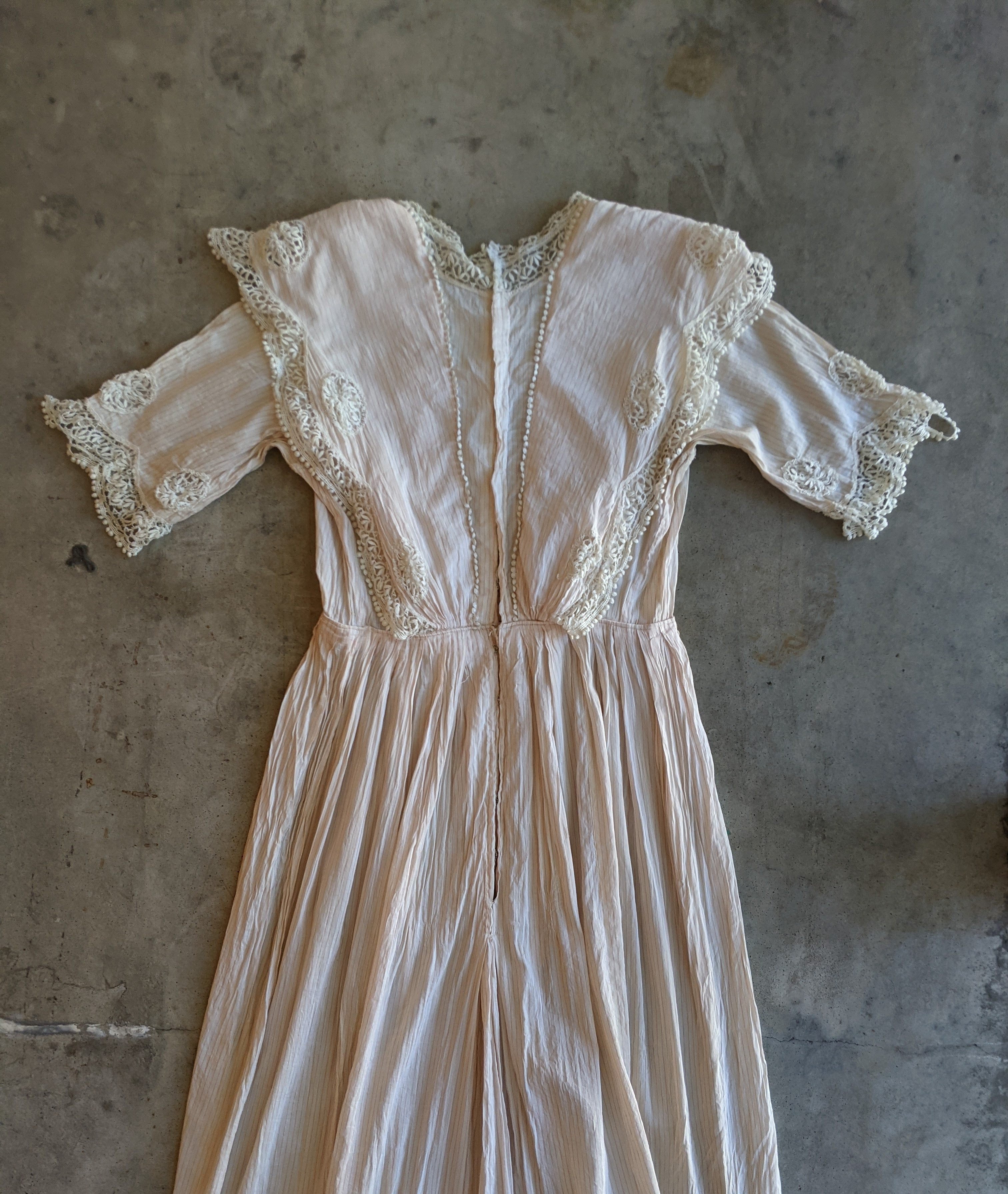 1910s Pink Cotton Silk Blend Dress | Study + Pattern