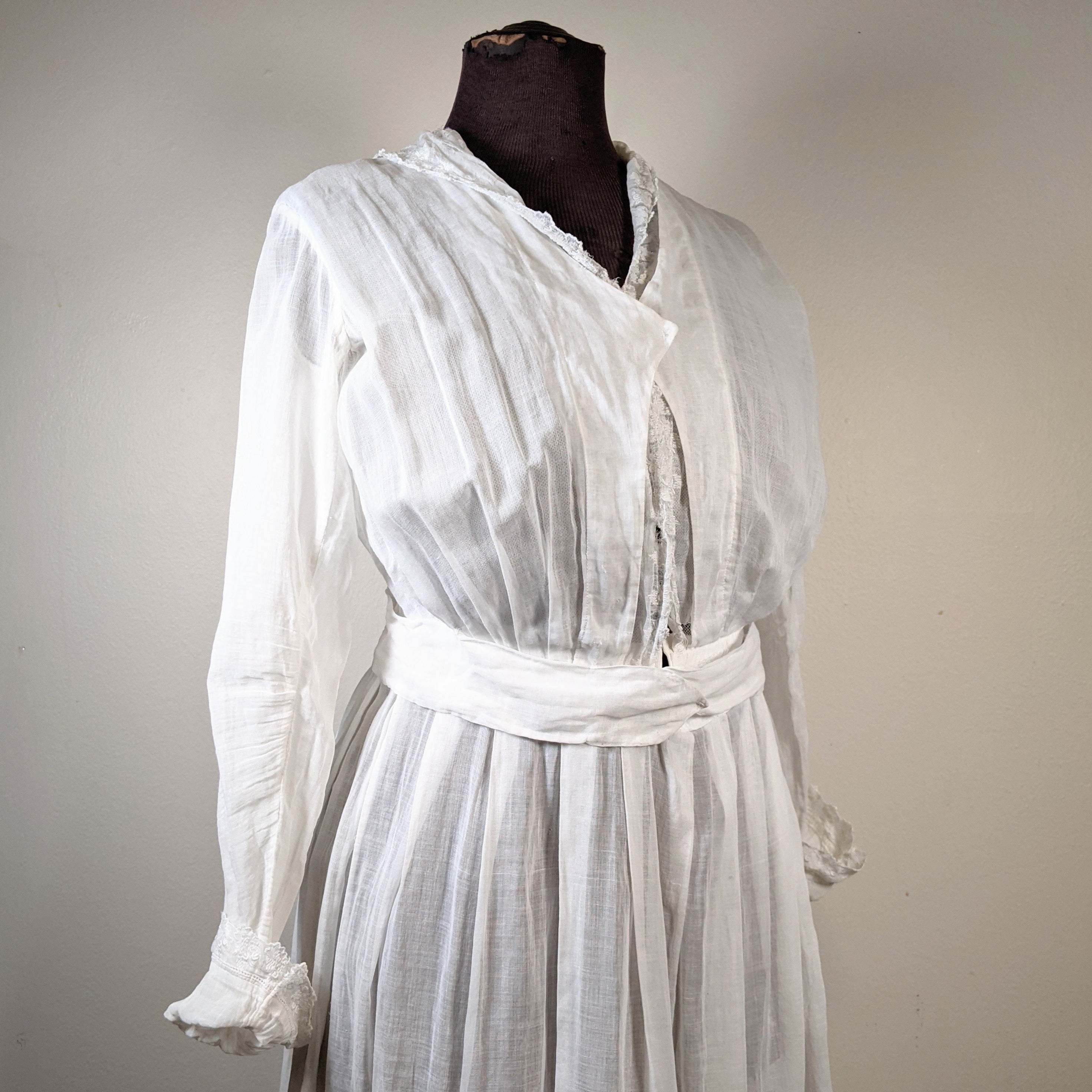 1910s B. Altman Cotton Dress