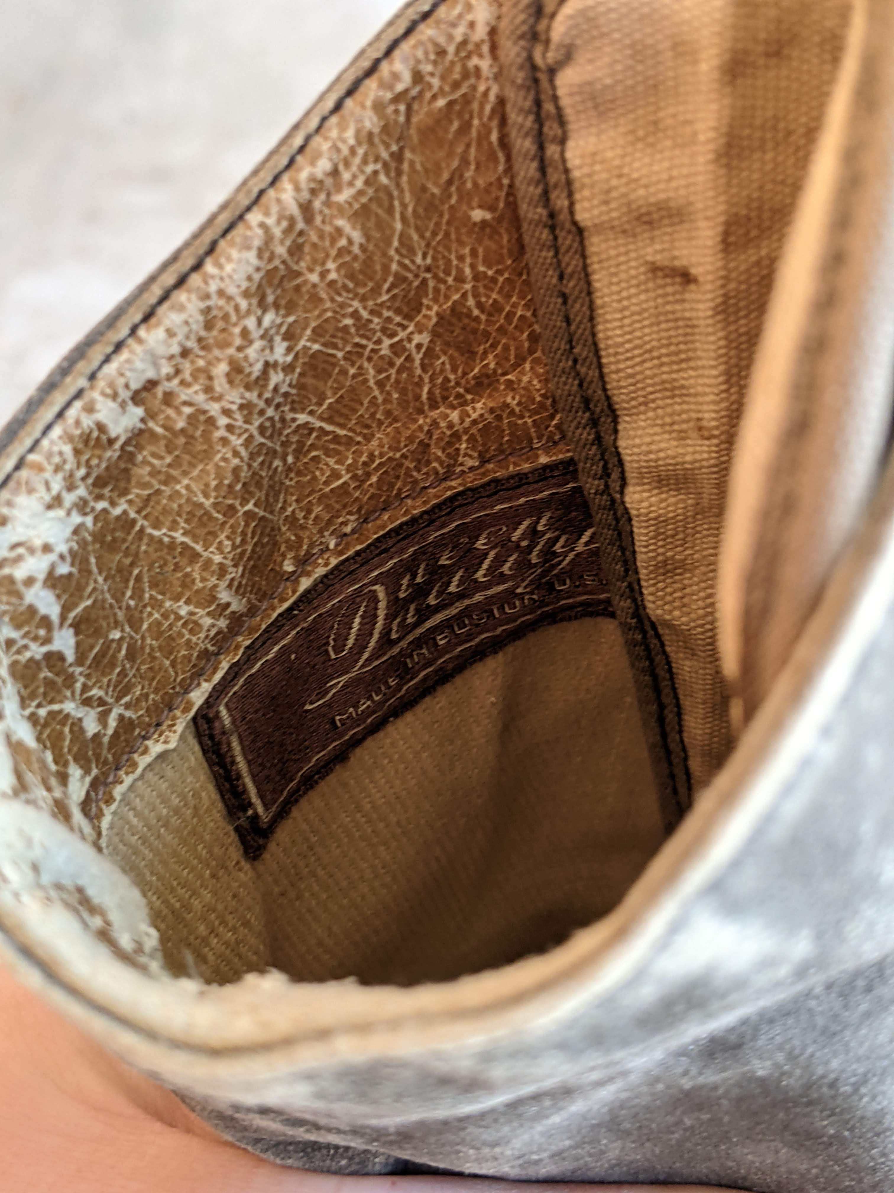 c. 1910s-1920s Grey Suede Boots | Approx Sz 5