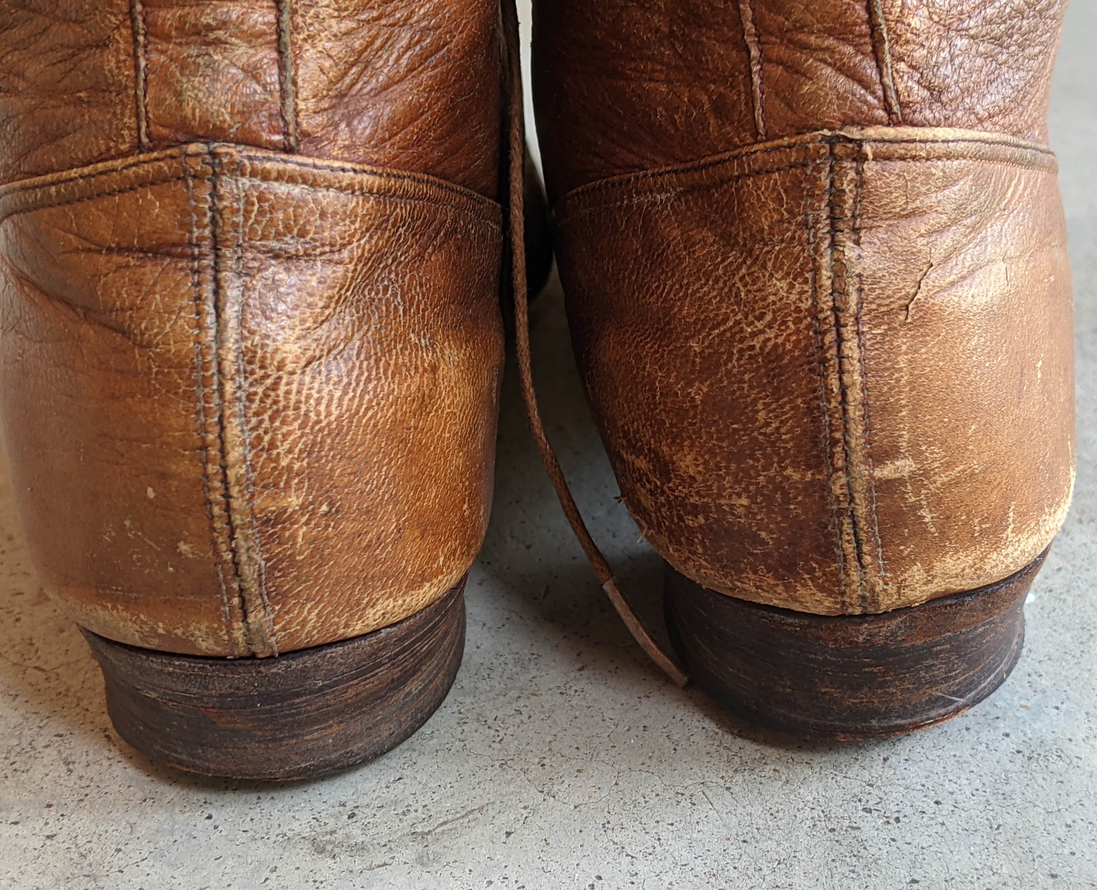 c. 1890s Brown Lace Up Boots | Approx Sz. 7