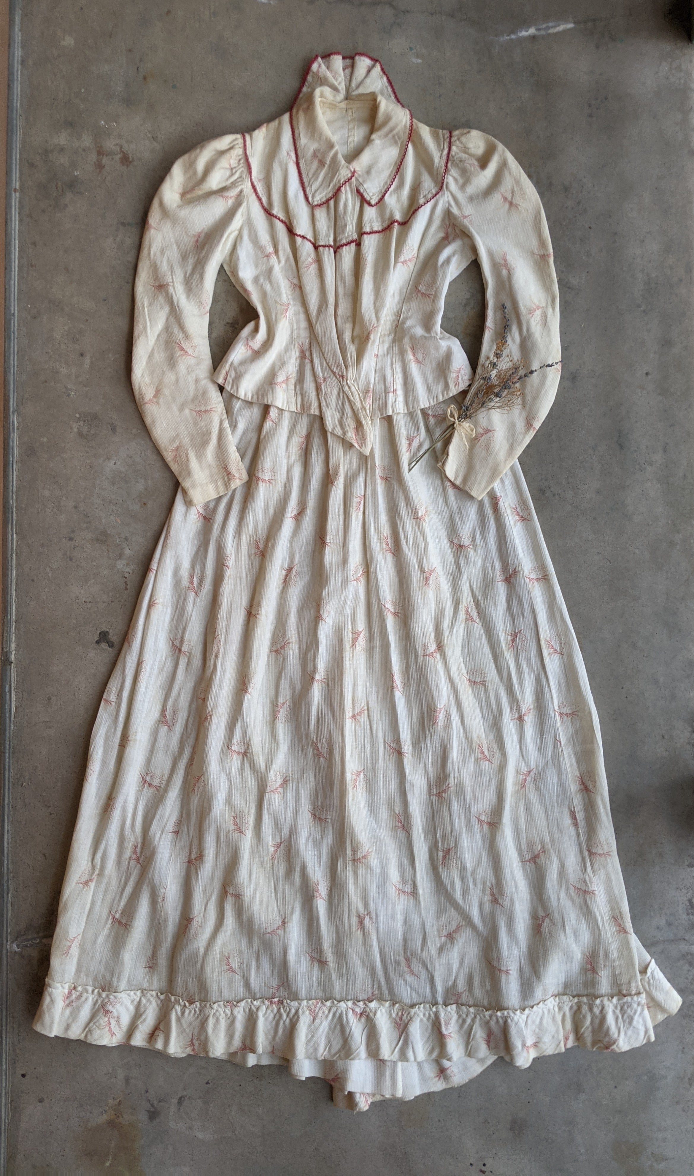 Turn of the Century Cotton Printed Dress