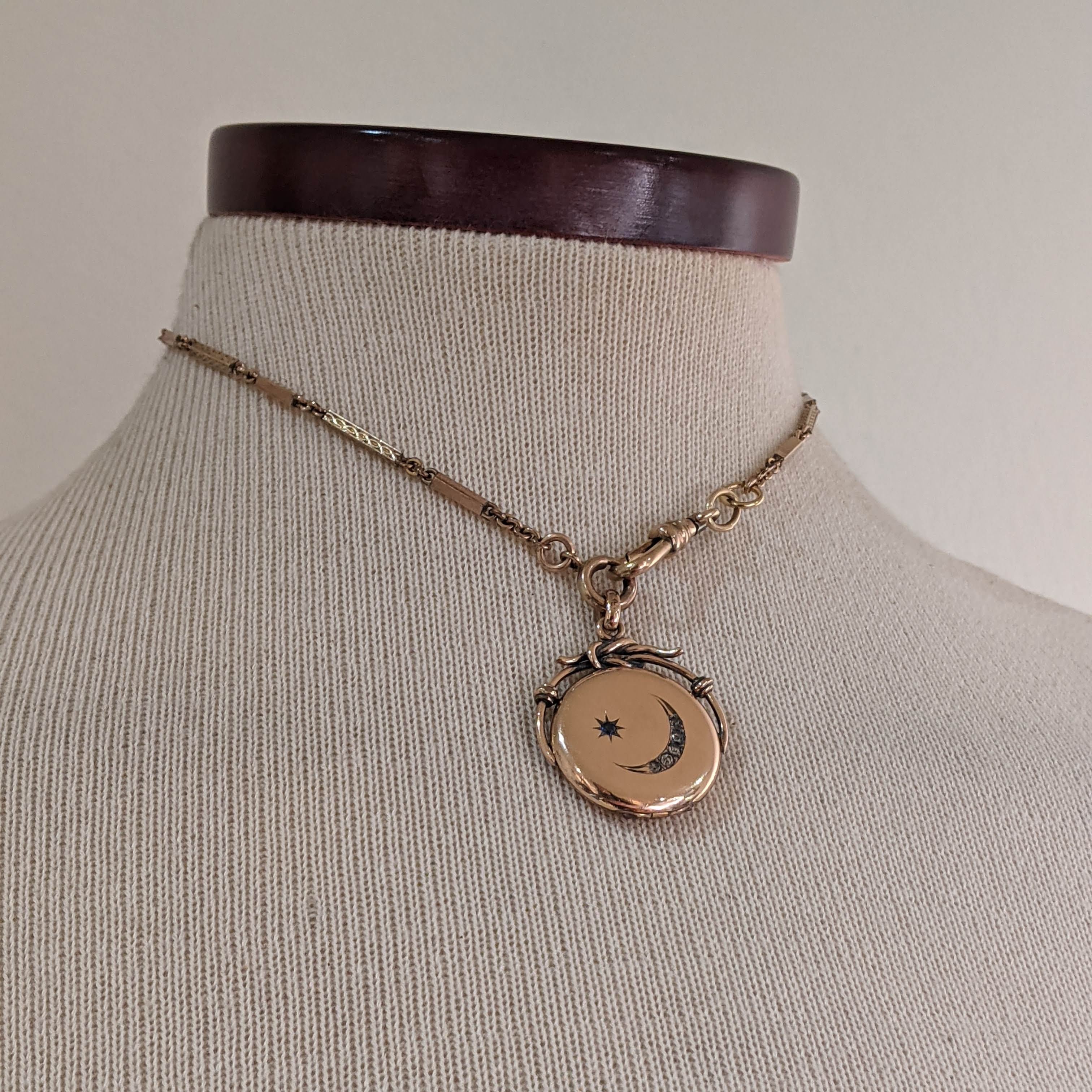c. 1900s-1910s 14k Gold Over Silver Locket