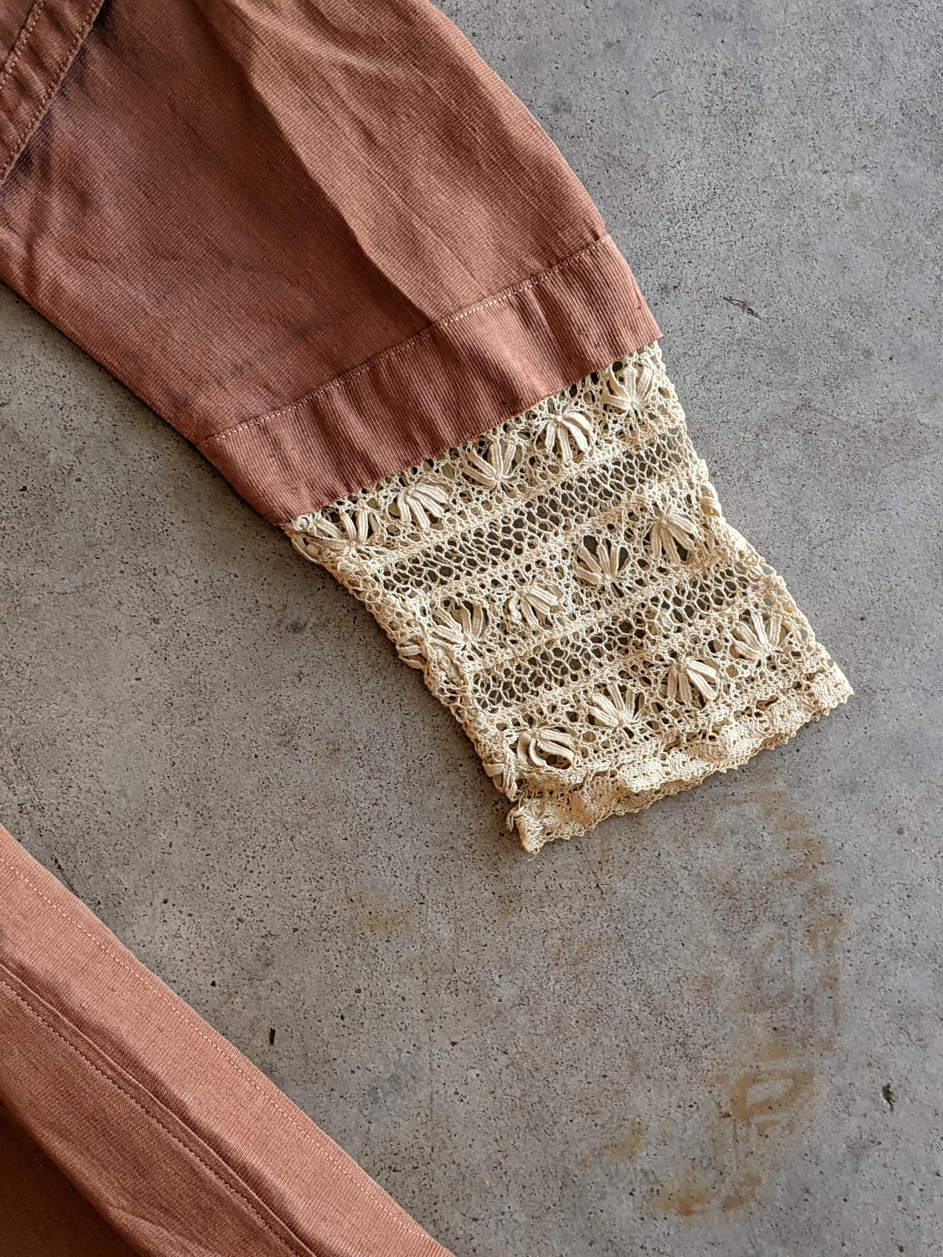 c. 1908-1909 Peach Silk Dress | Study + Display