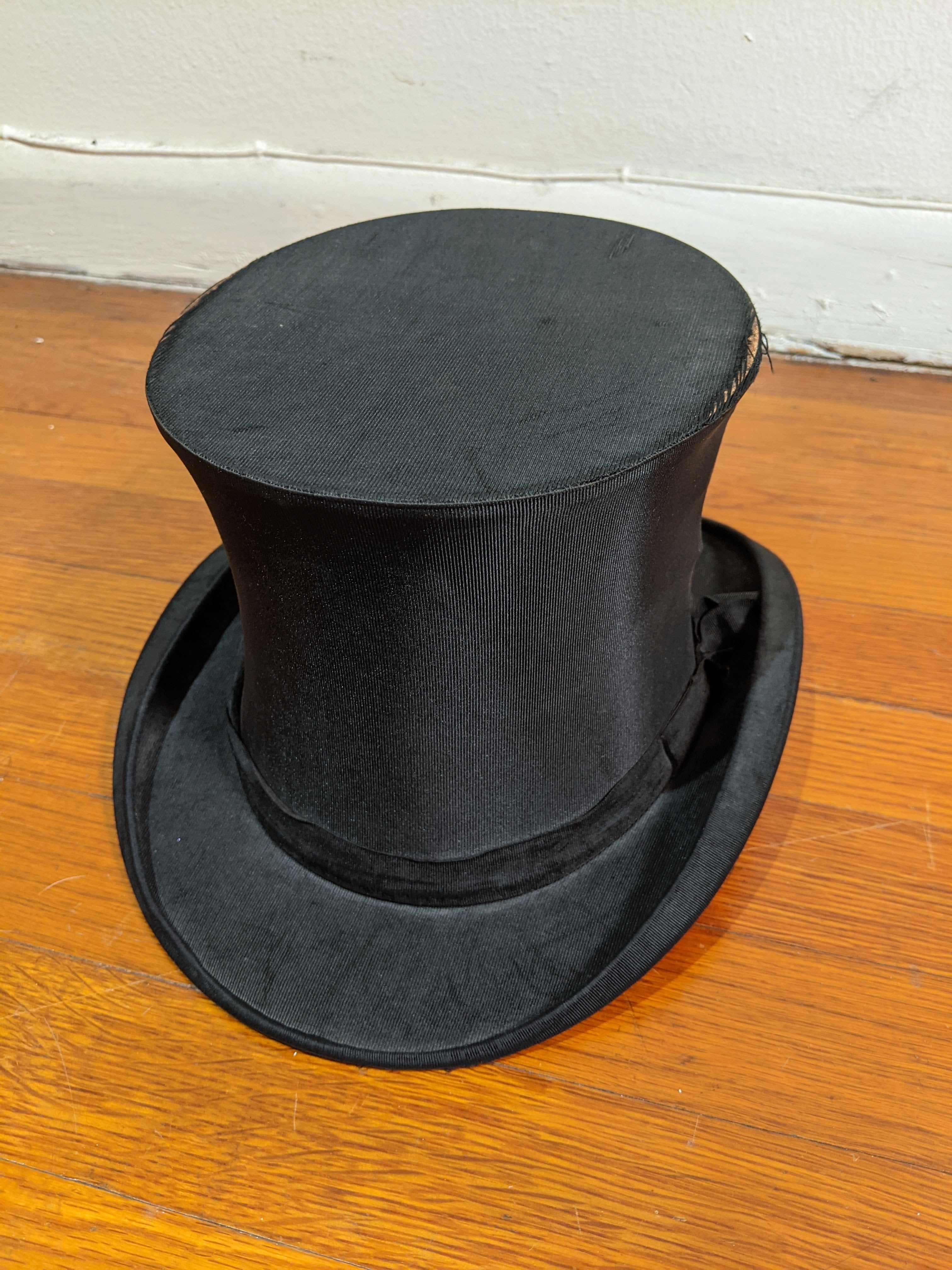 c. 1910s Collapsible Silk Top Hat