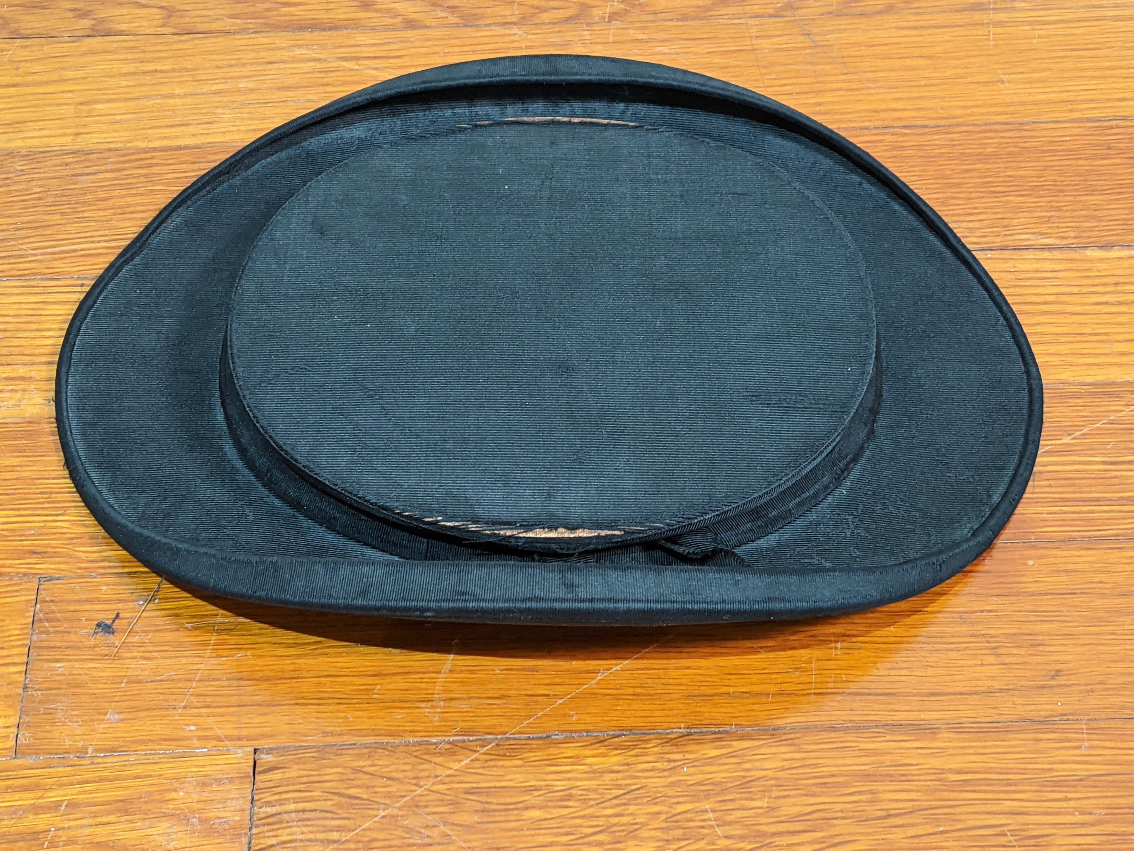 c. 1910s Collapsible Silk Top Hat