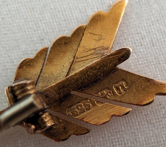 1880s 15k Gold Horseshoe Brooch