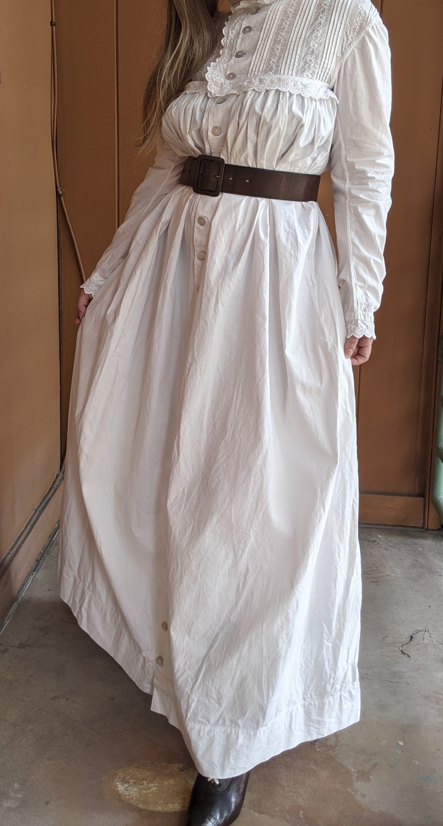 1880s Cotton Night Dress