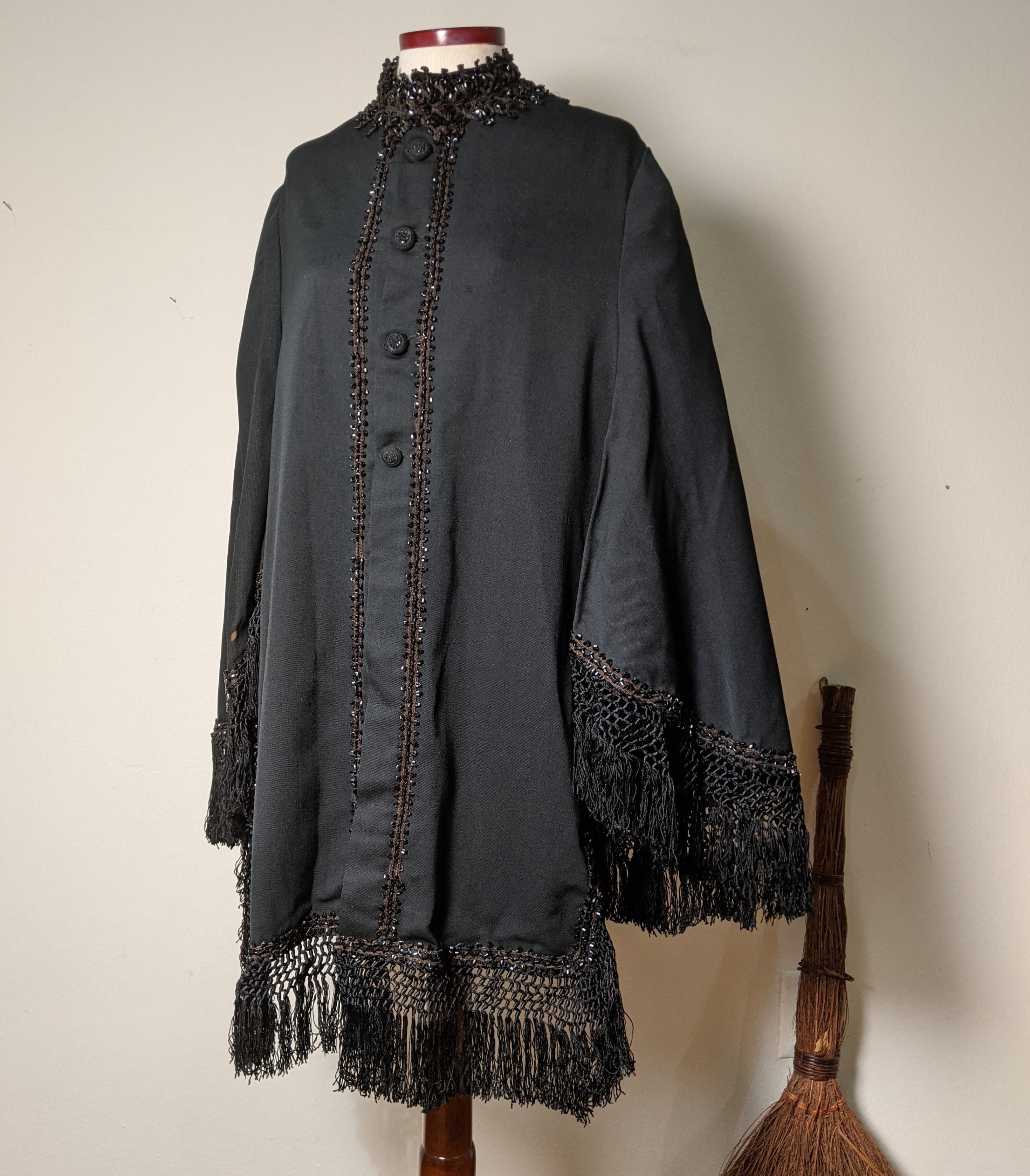 c. 1870s-1880s Beaded Mantle