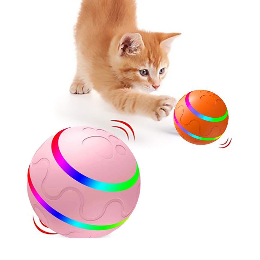 Pet New Cat Wicked Ball Toy Intelligent Ball USB Cat Toys Self Rotating Ball Automatic Rotation Ball - Gadgets & Gifts