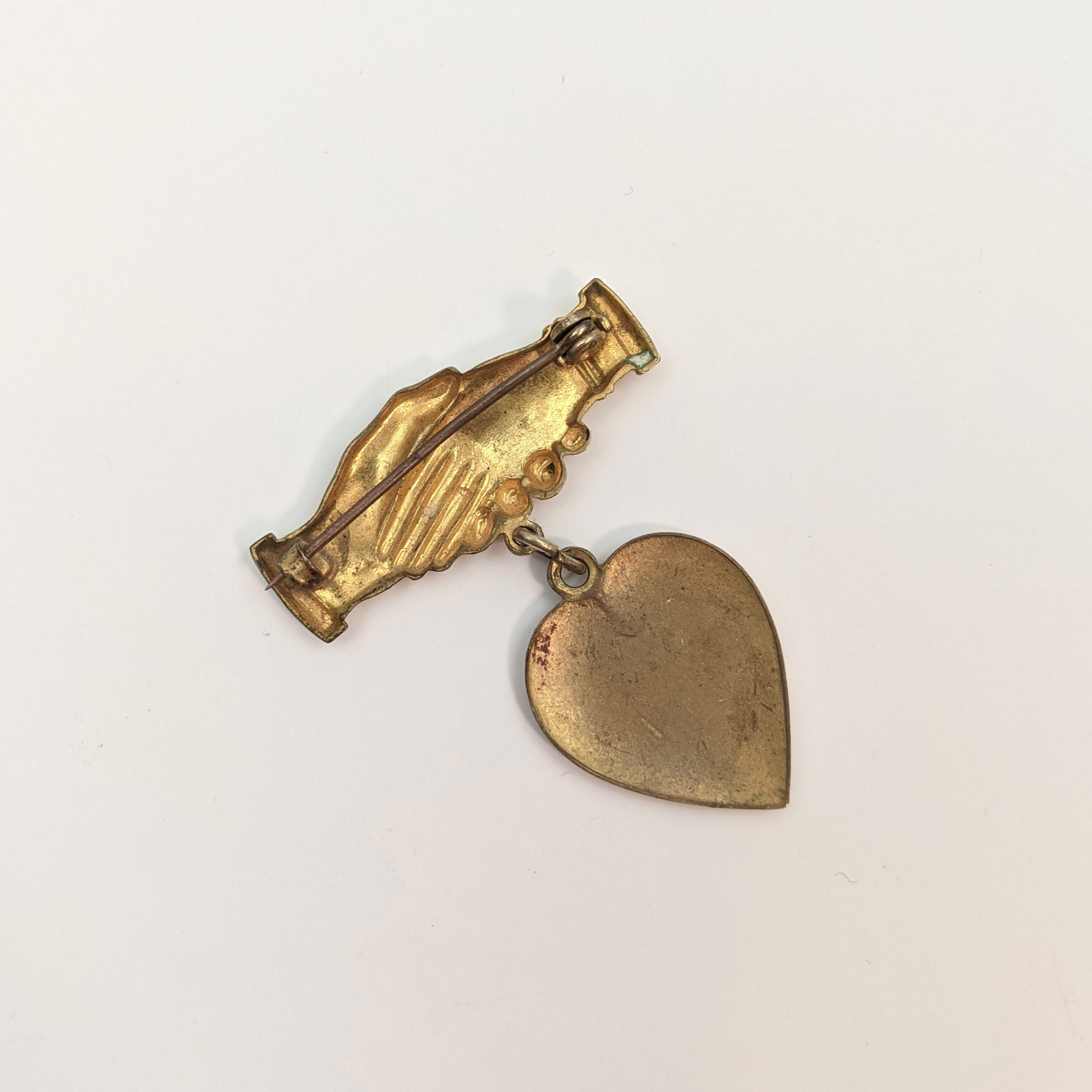 Clasped Hands Brooch