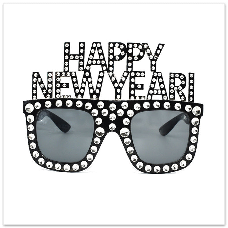 HAPPY NEW YEAR Funny Glasses NEW YEAR Party Glasses