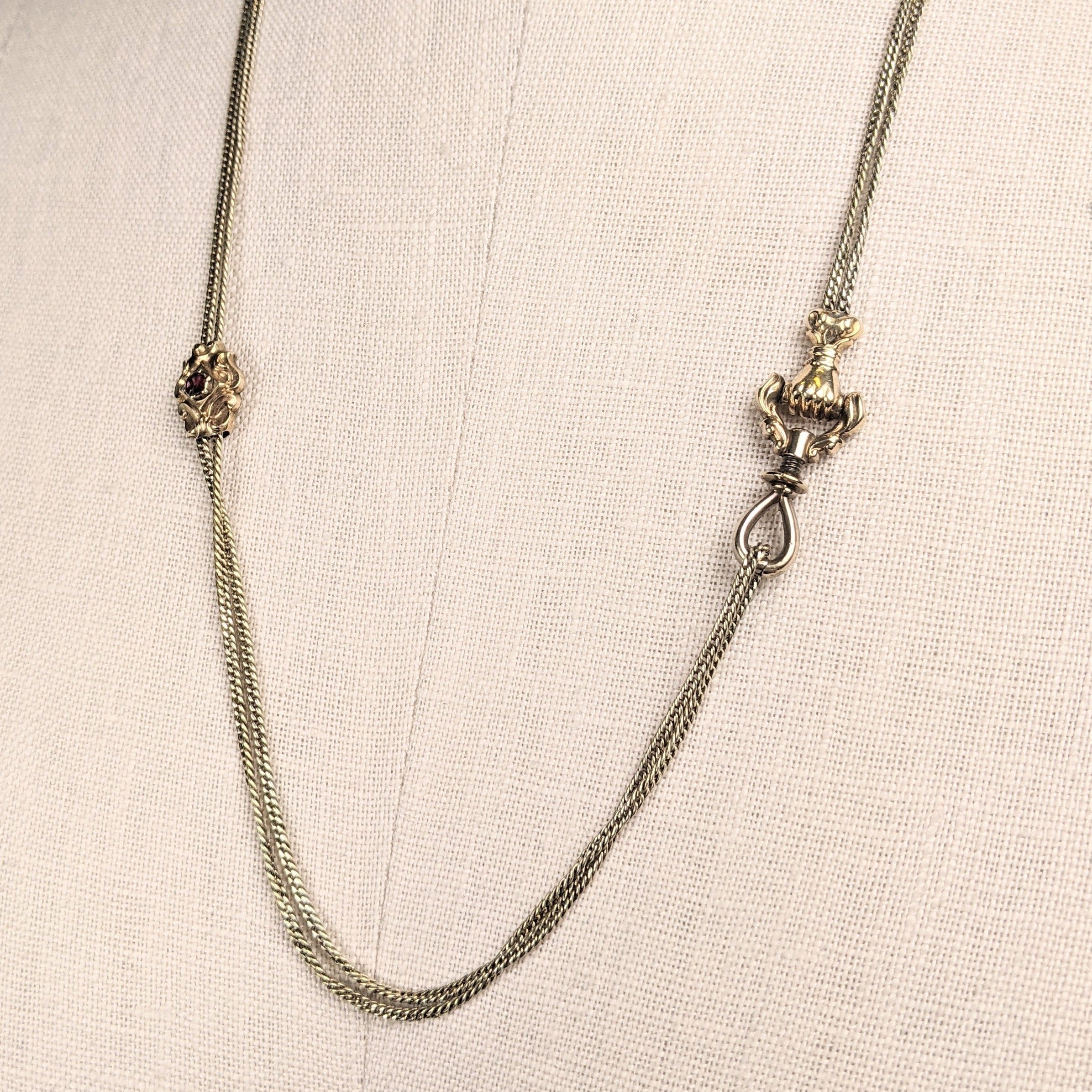 RESERVED 14k Gold Guard Chain | Fist Clasp