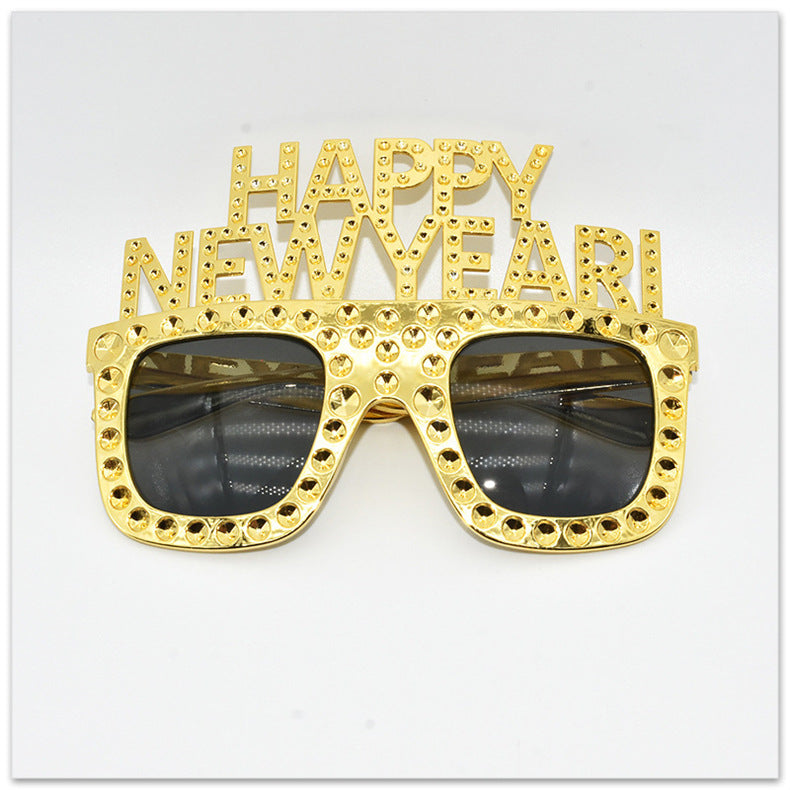 HAPPY NEW YEAR Funny Glasses NEW YEAR Party Glasses