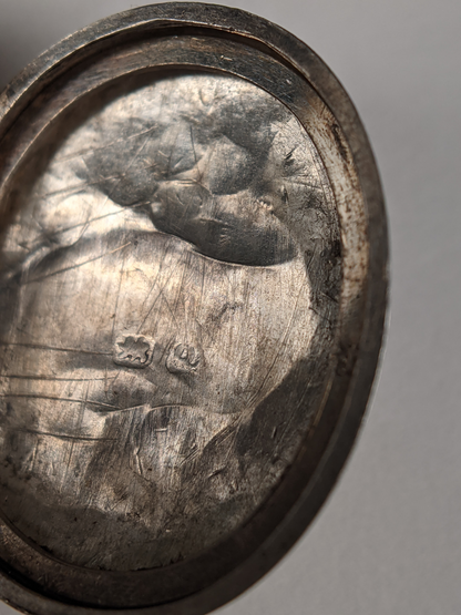 1899 Silver Locket + Chain