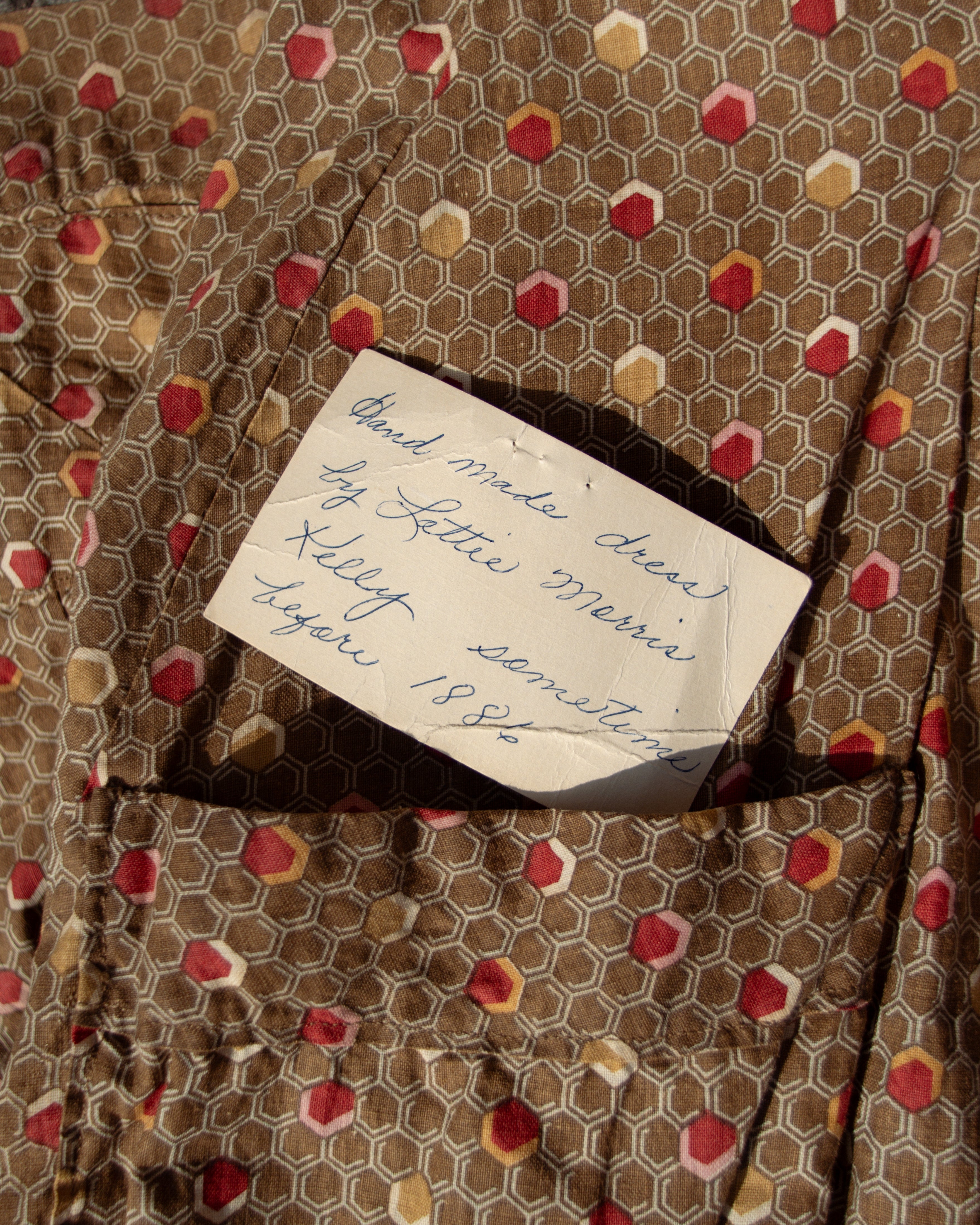 1880s Cotton Workwear Dress