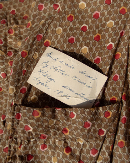 1880s Cotton Workwear Dress