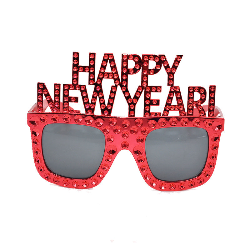HAPPY NEW YEAR Funny Glasses NEW YEAR Party Glasses
