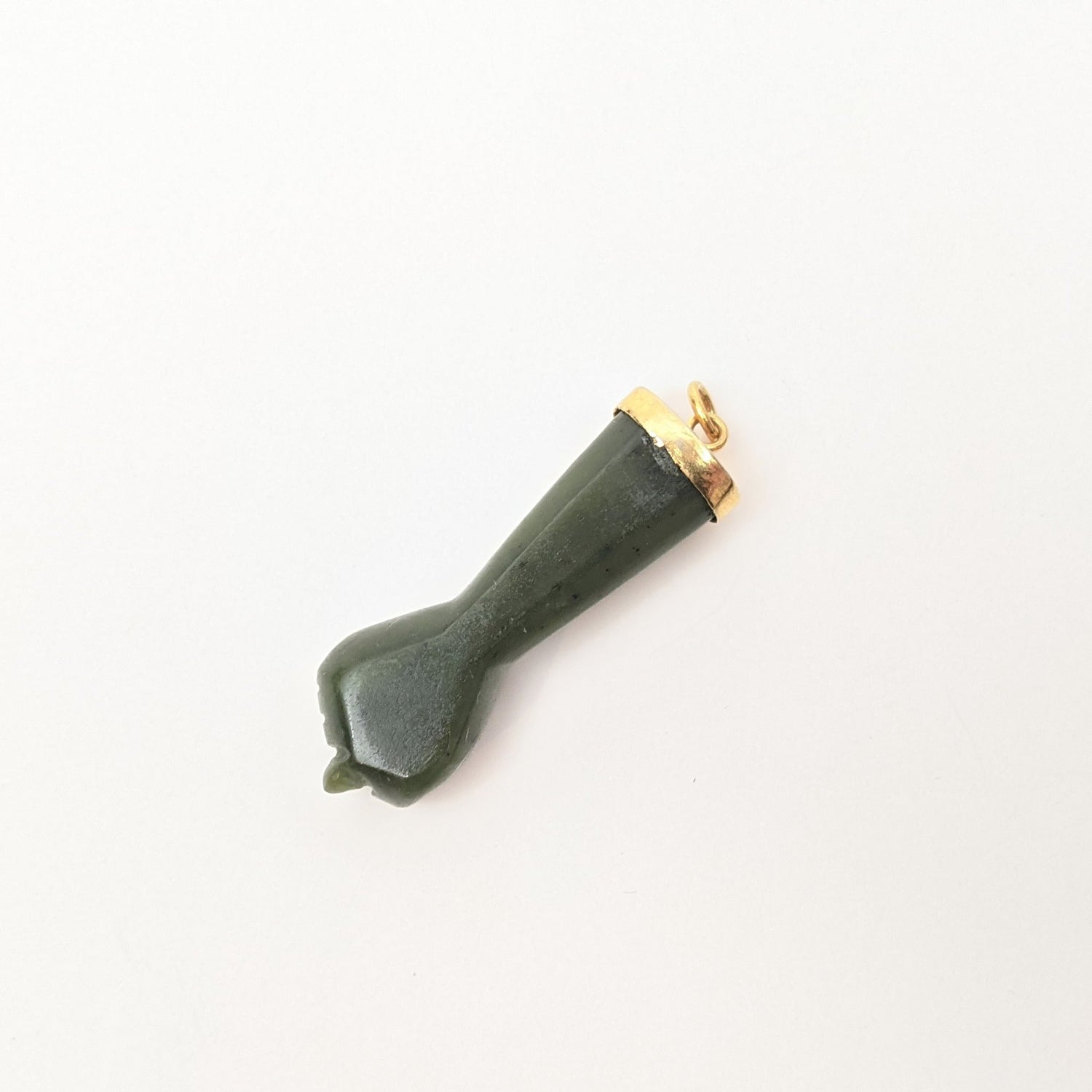 Jade 14k Gold Figa Pendant