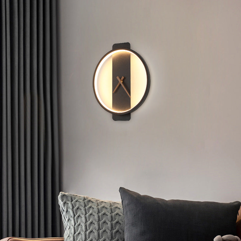 Nordic Wall Lamp Clock