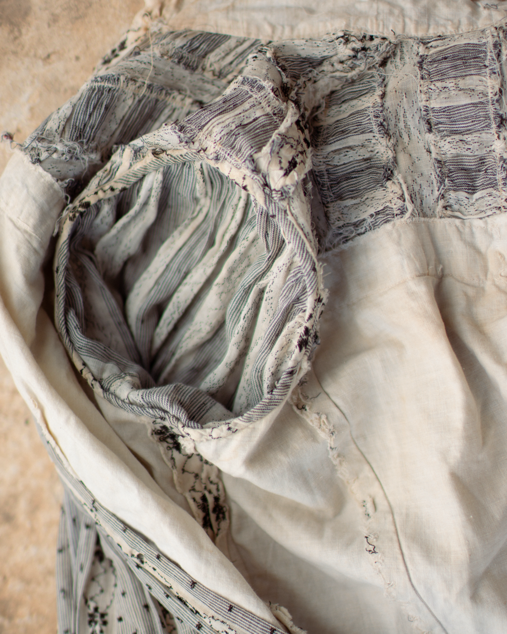 c. 1900s Cotton Wrapper Dress