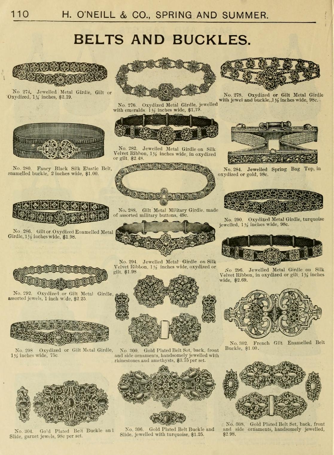 RESERVED | 1890s-1900s Stamped Metal Belt