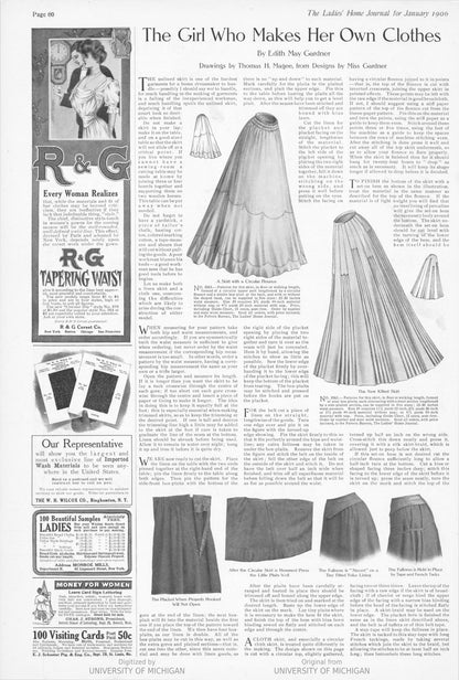 1900s R&amp;G Tapering Waist Corset | 23"